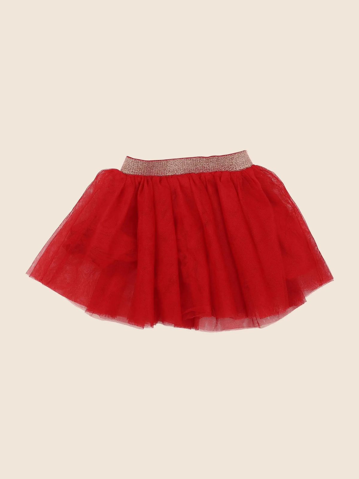 Vertbaudet - jupe rouge - 18 mois