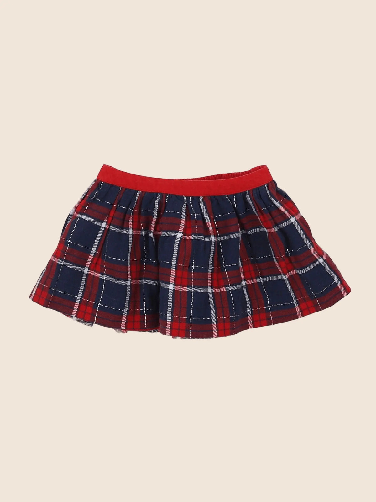 Vertbaudet - jupe réversible rouge - 2 ans