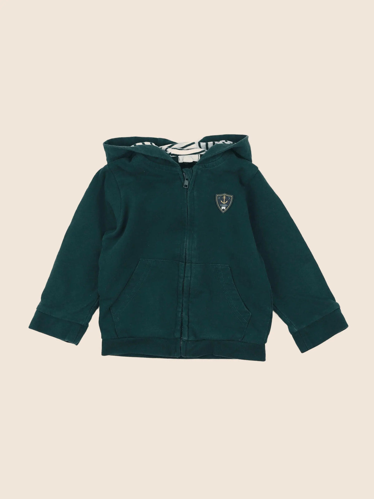 Vertbaudet - sweat vert - 12 mois
