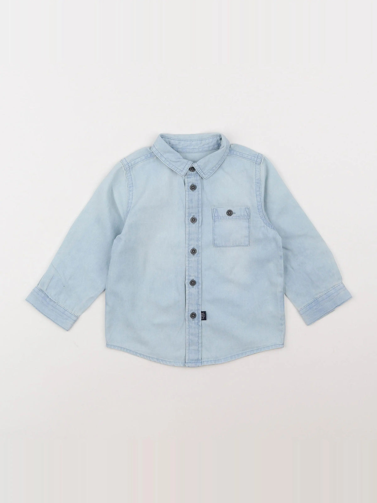 Vertbaudet - chemise bleu - 18 mois