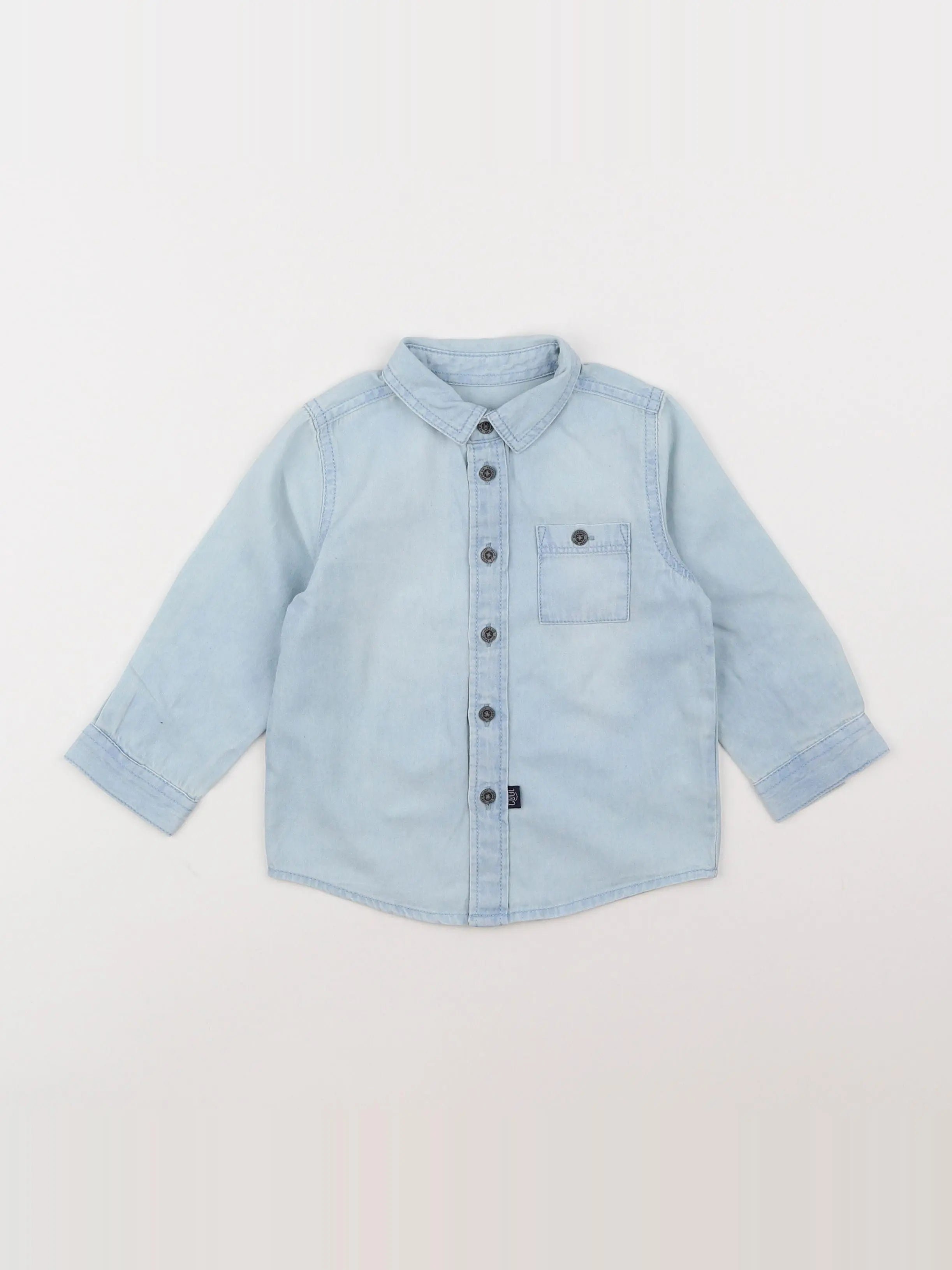 Vertbaudet - chemise bleu - 18 mois