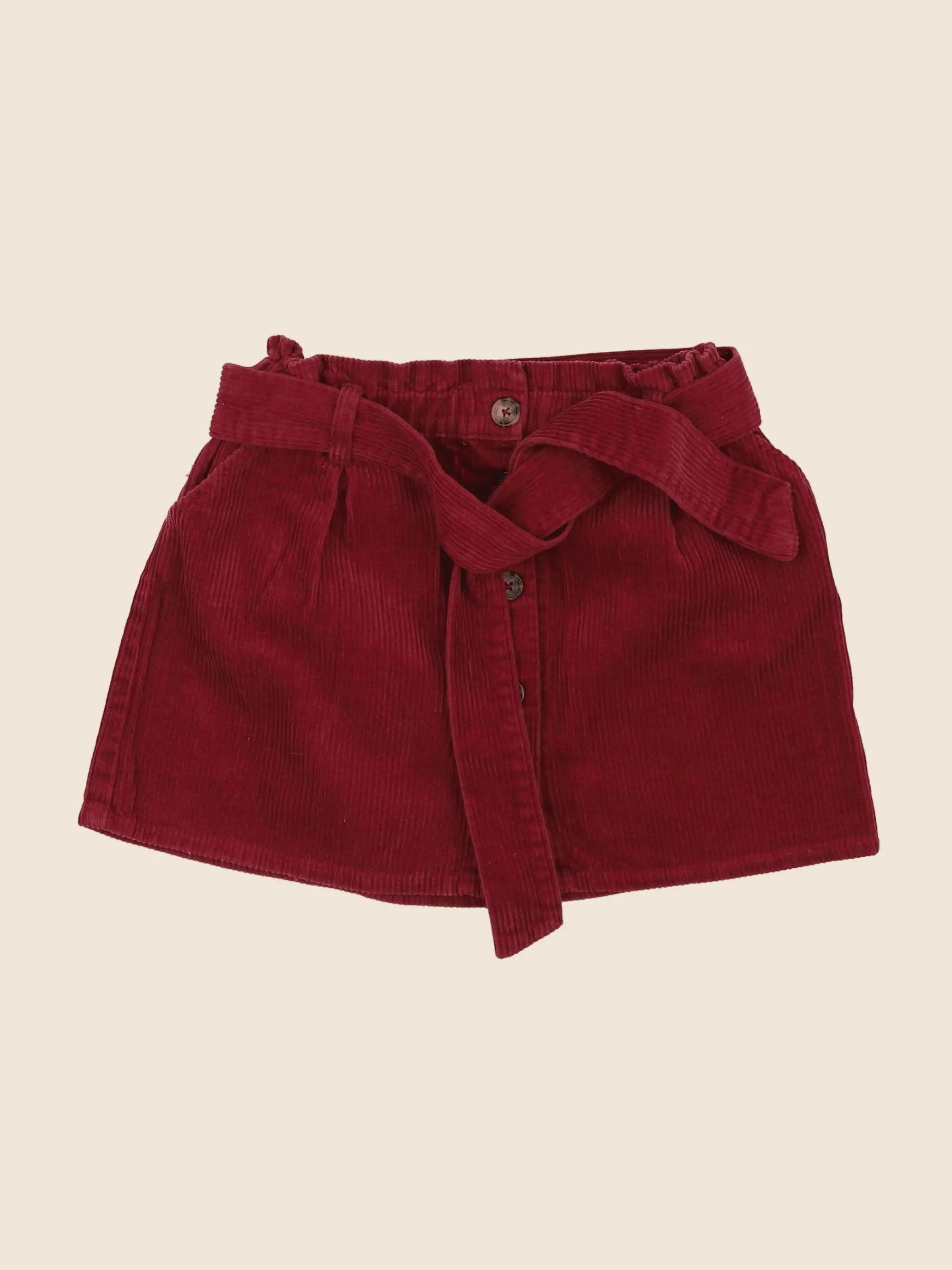 Vertbaudet - jupe rouge - 8 ans