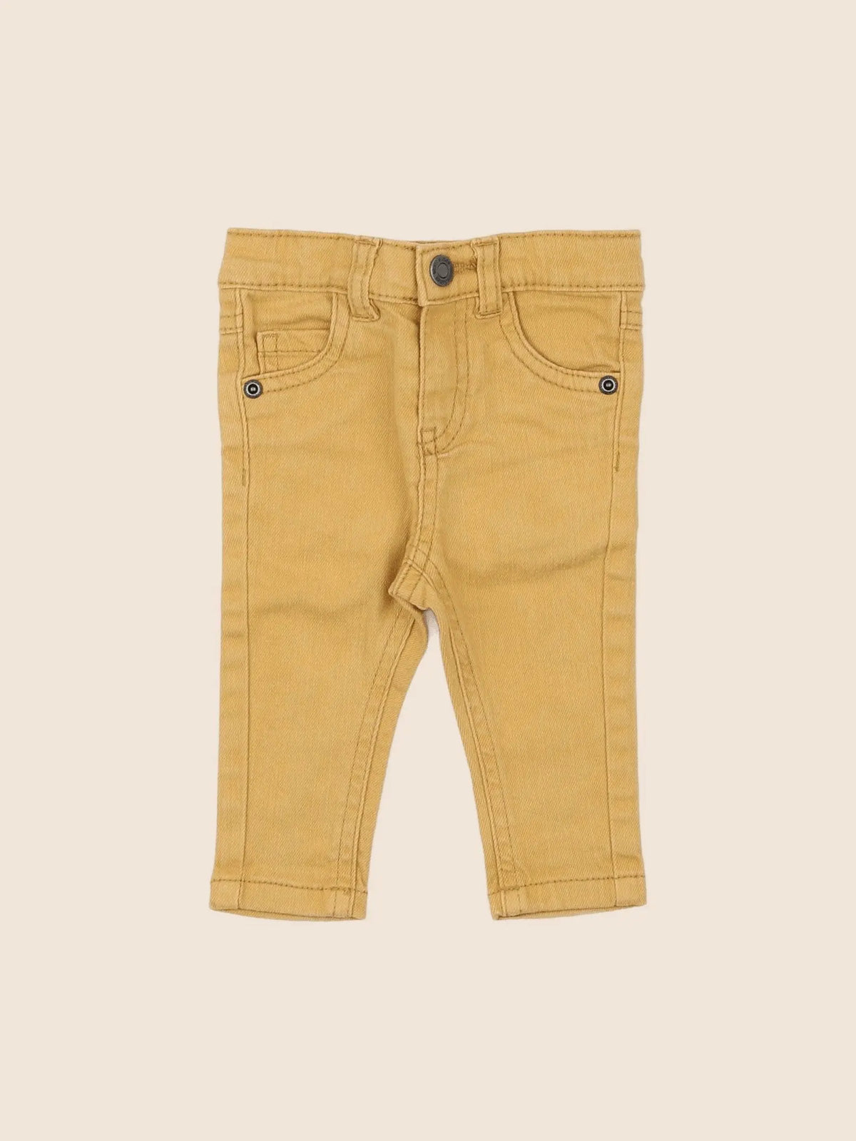 Vertbaudet - pantalon jaune - 3 mois