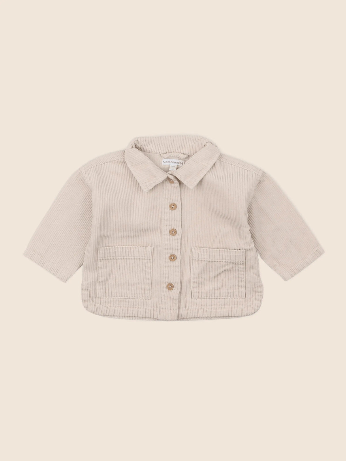 Vertbaudet - veste beige - 9 mois