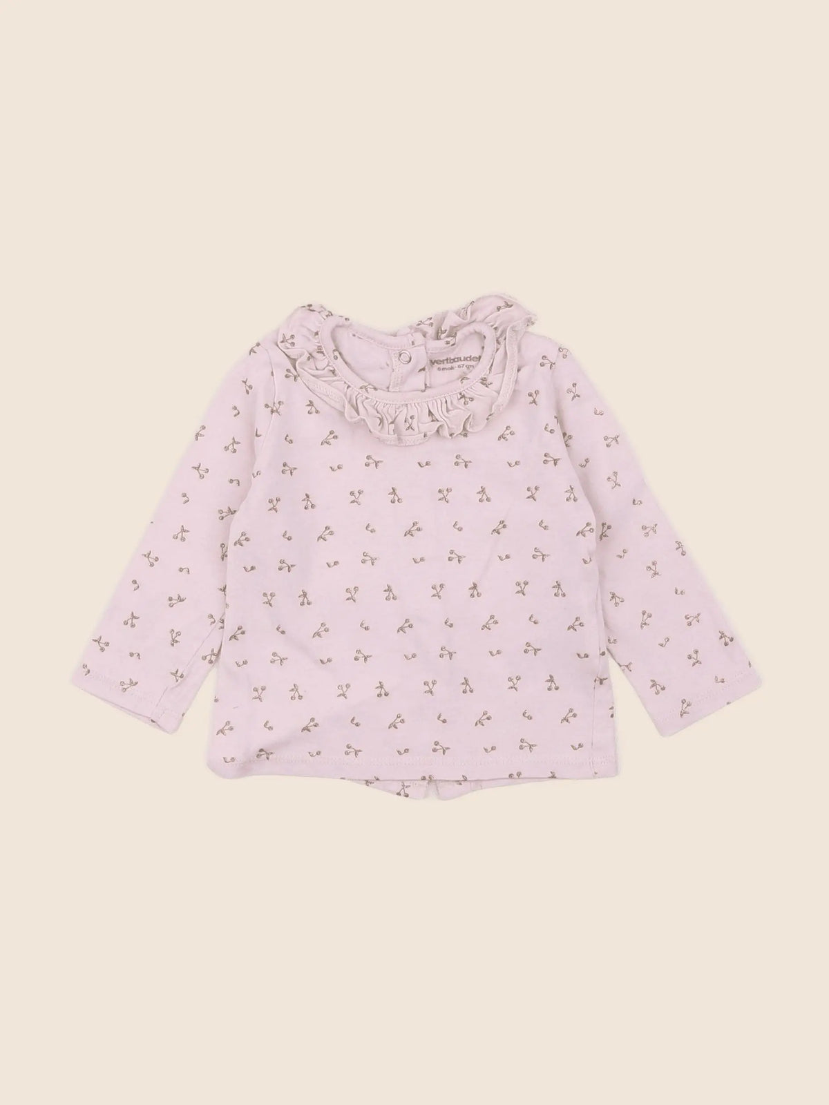 Vertbaudet - tee-shirt rose - 6 mois
