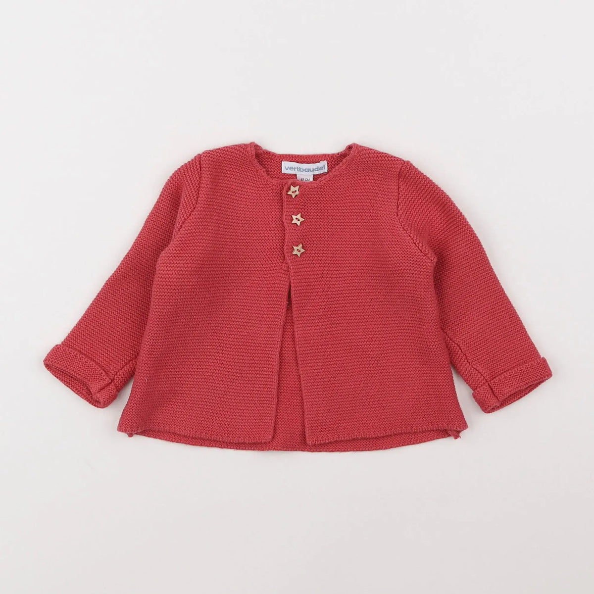 Vertbaudet - gilet rose - 6 mois
