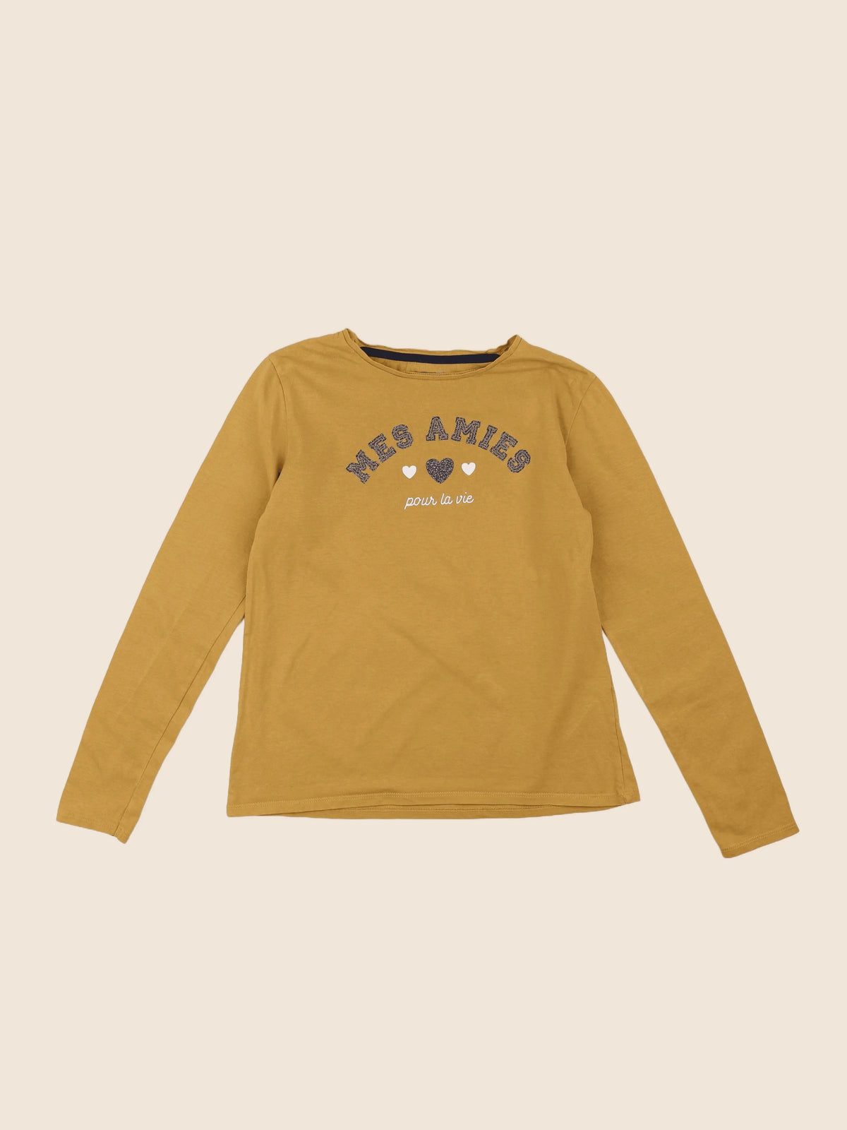 Vertbaudet - tee-shirt jaune - 12 ans