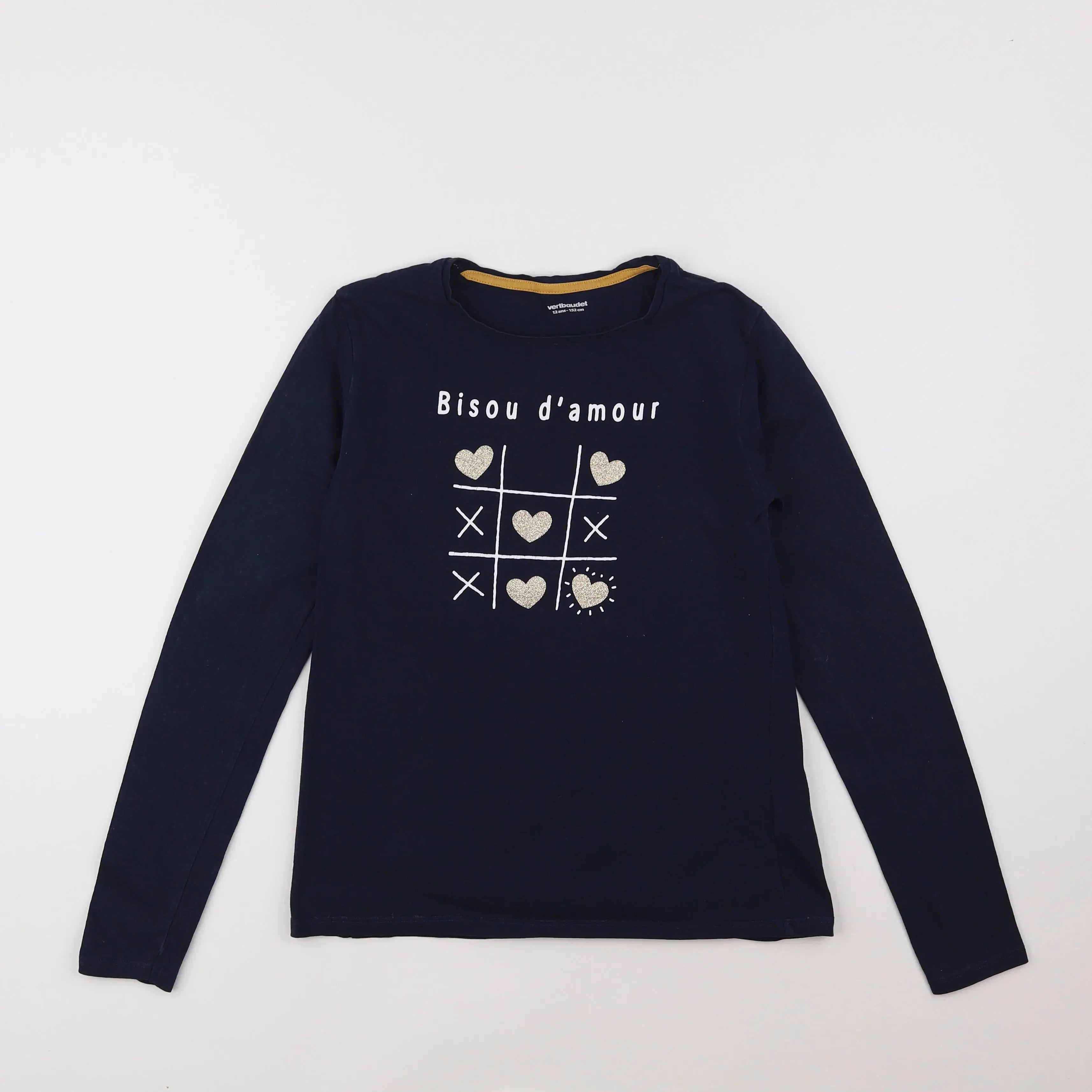 Vertbaudet - tee-shirt bleu - 12 ans
