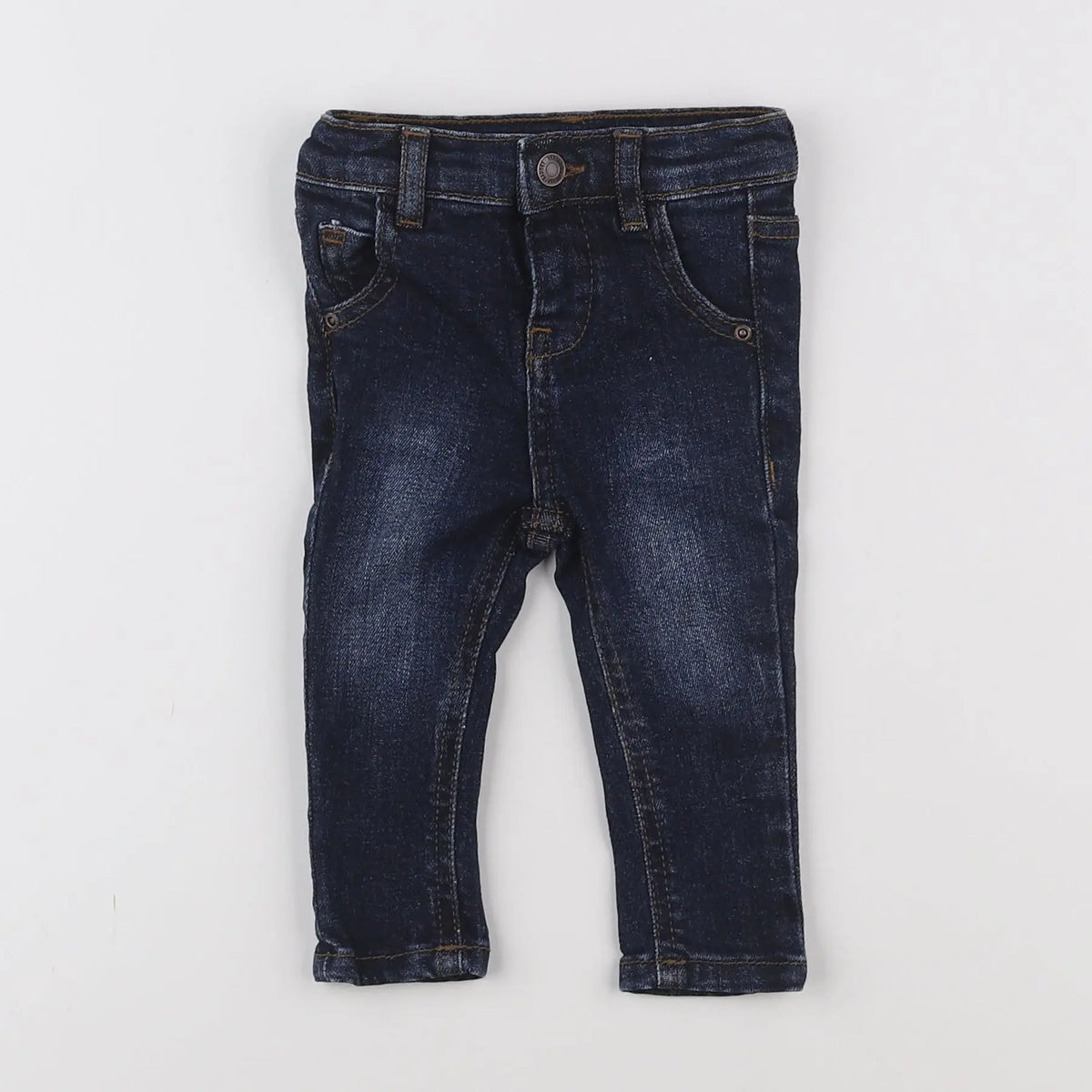 Vertbaudet - jean bleu - 3 mois