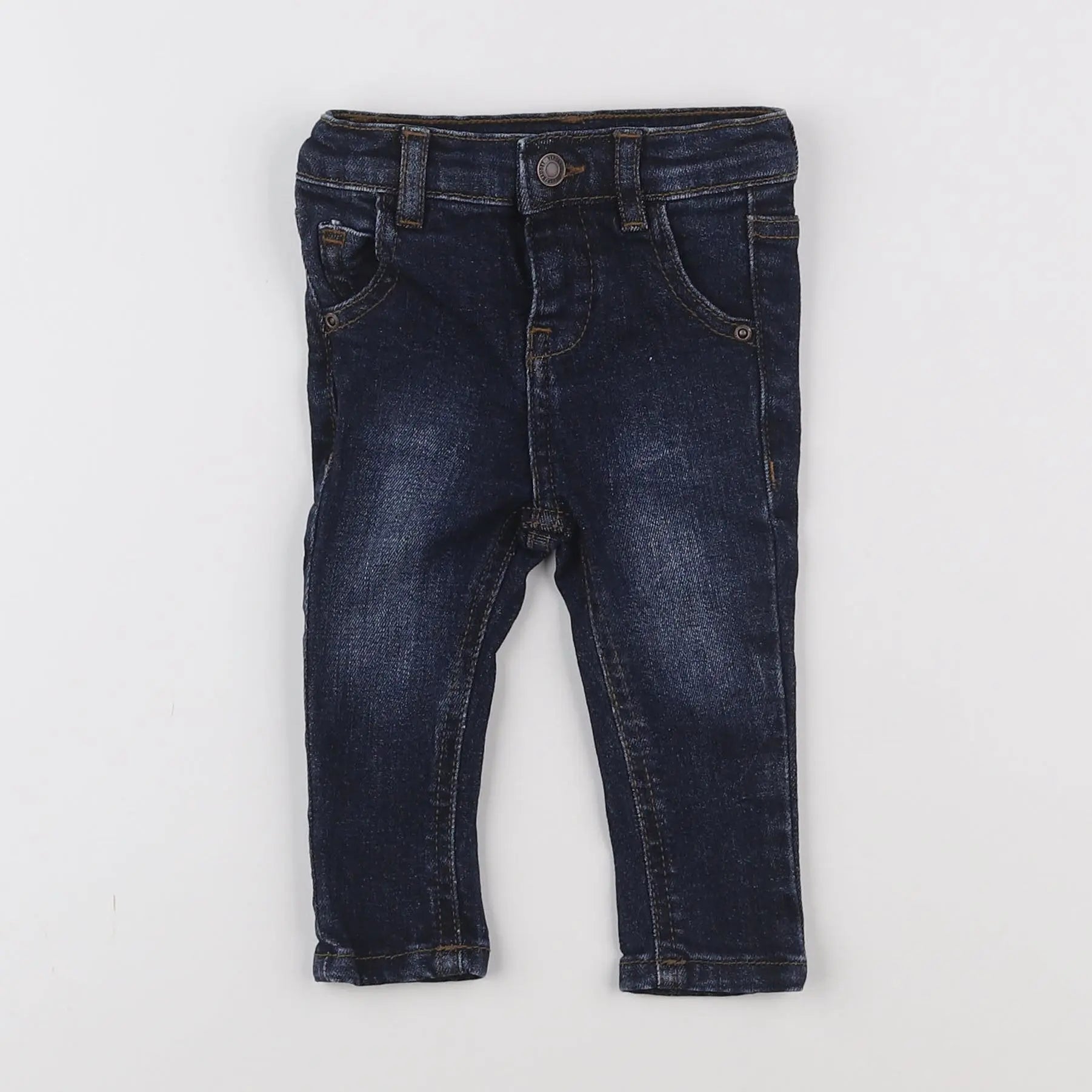 Vertbaudet - jean bleu - 3 mois