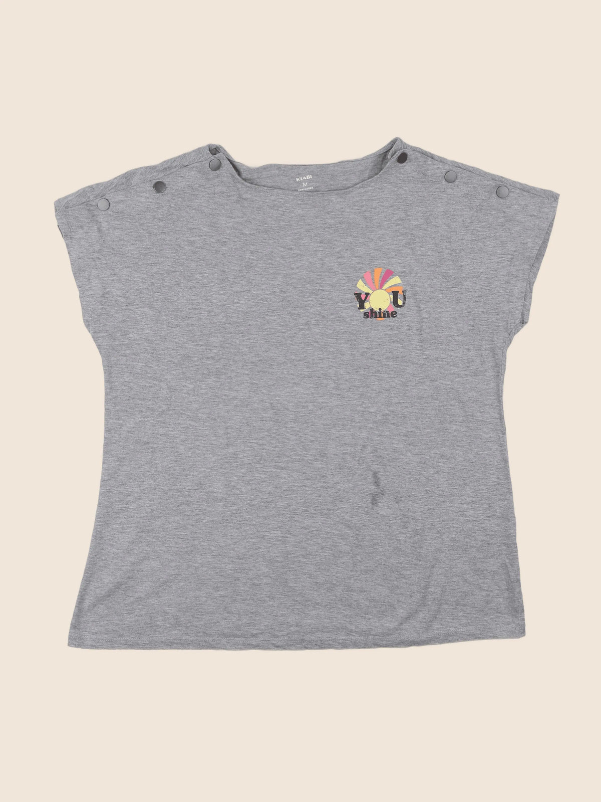 Kiabi - tee-shirt grossesse gris - 38