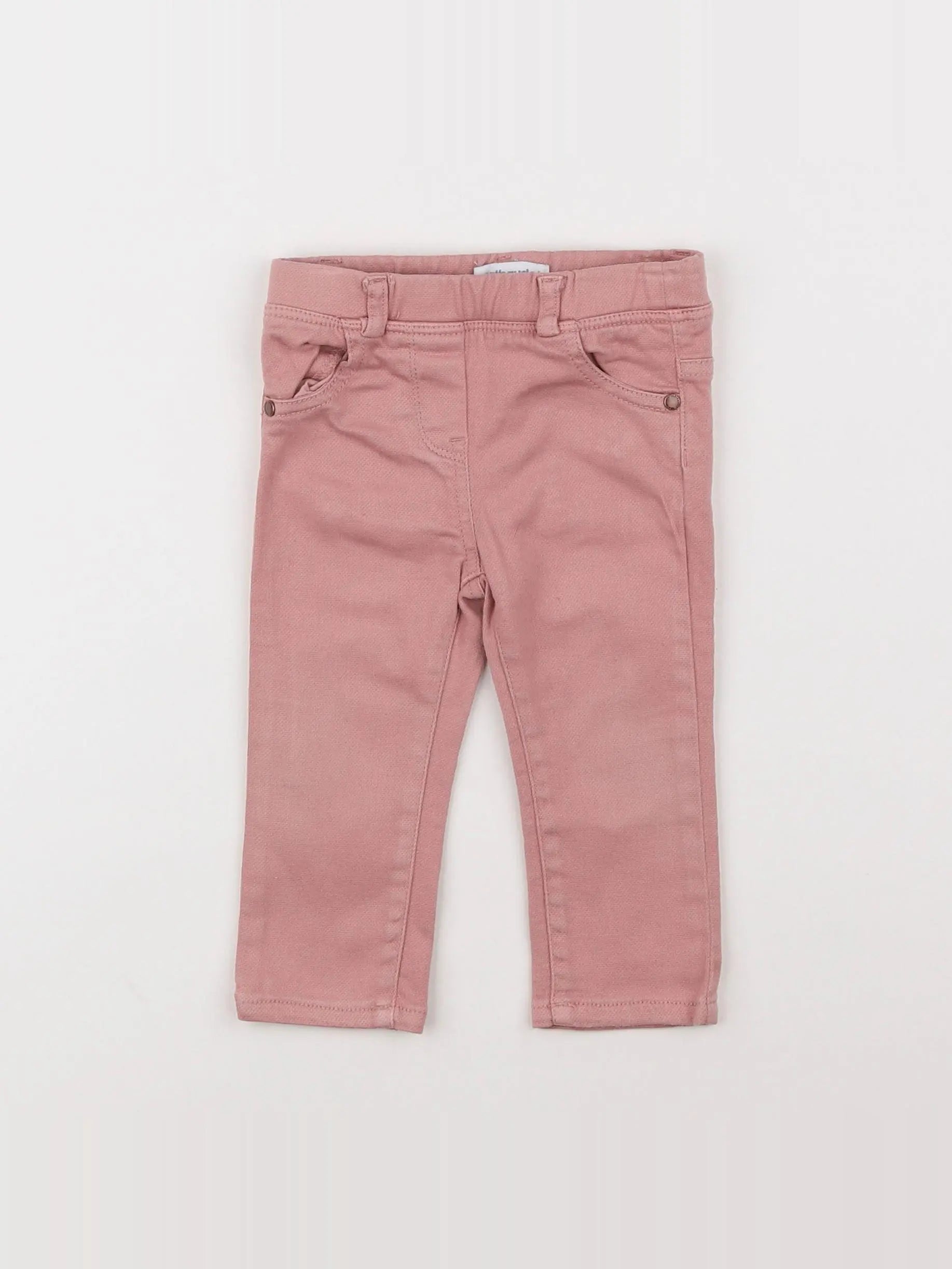 Vertbaudet - pantalon rose - 12 mois