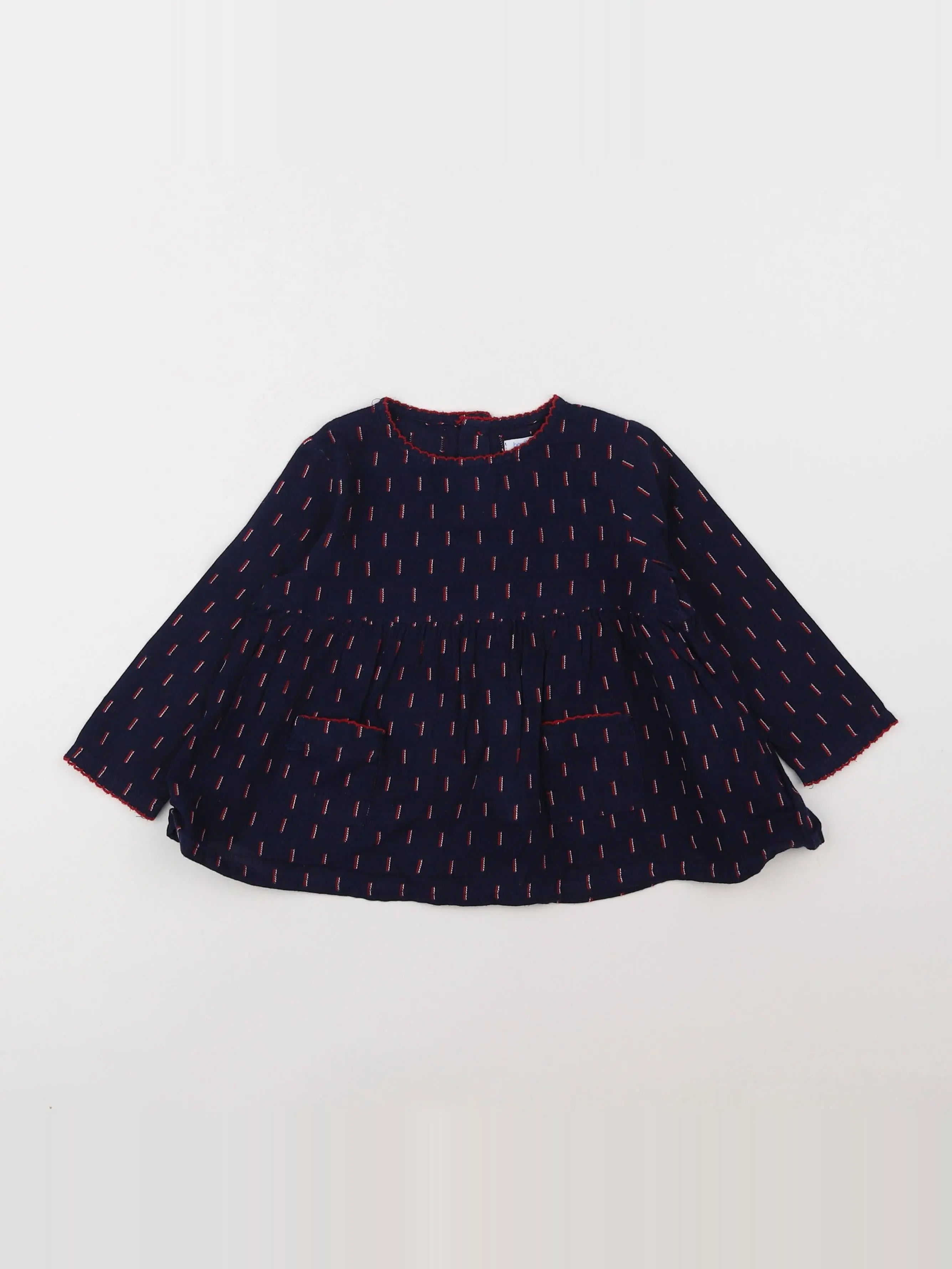 Boutchou - blouse bleu - 18 mois
