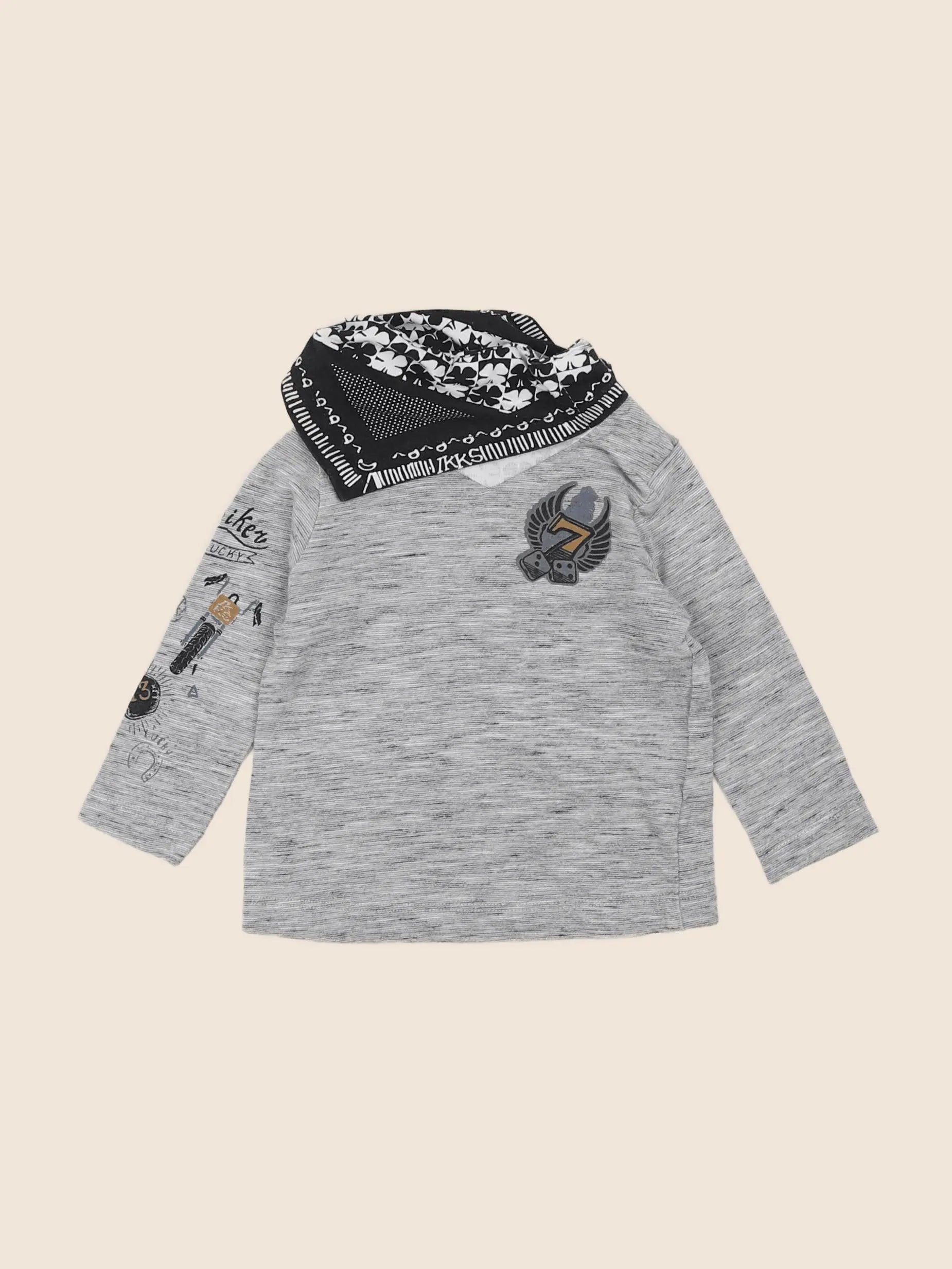 IKKS - tee-shirt gris - 3 mois