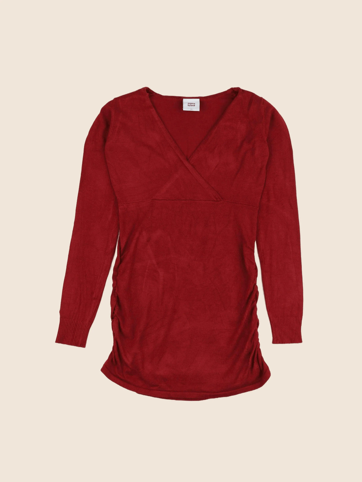 Mamalicious - pull grossesse rouge - 34