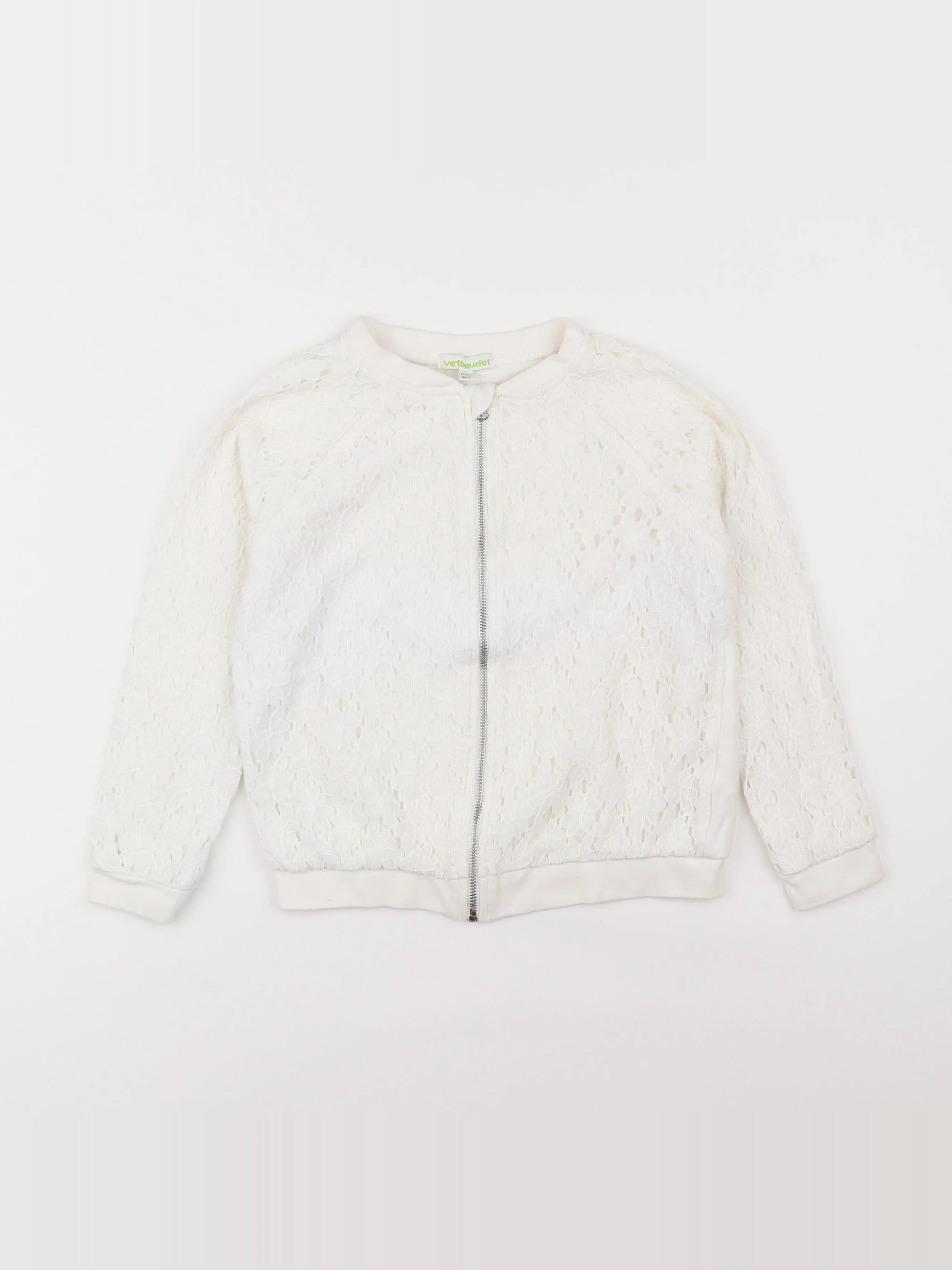 Vertbaudet - veste blanc - 8 ans