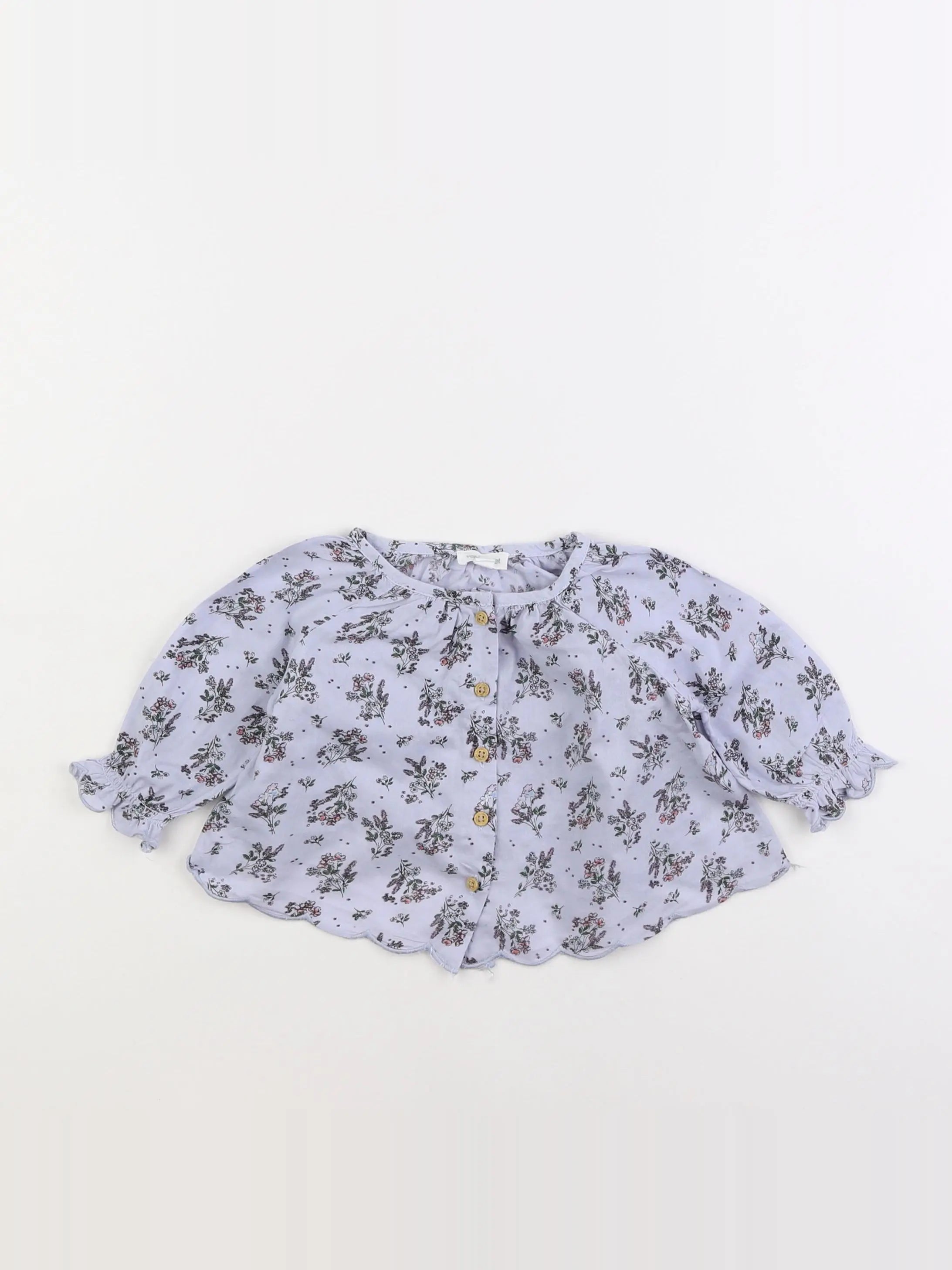 Vertbaudet - blouse bleu - 3 mois