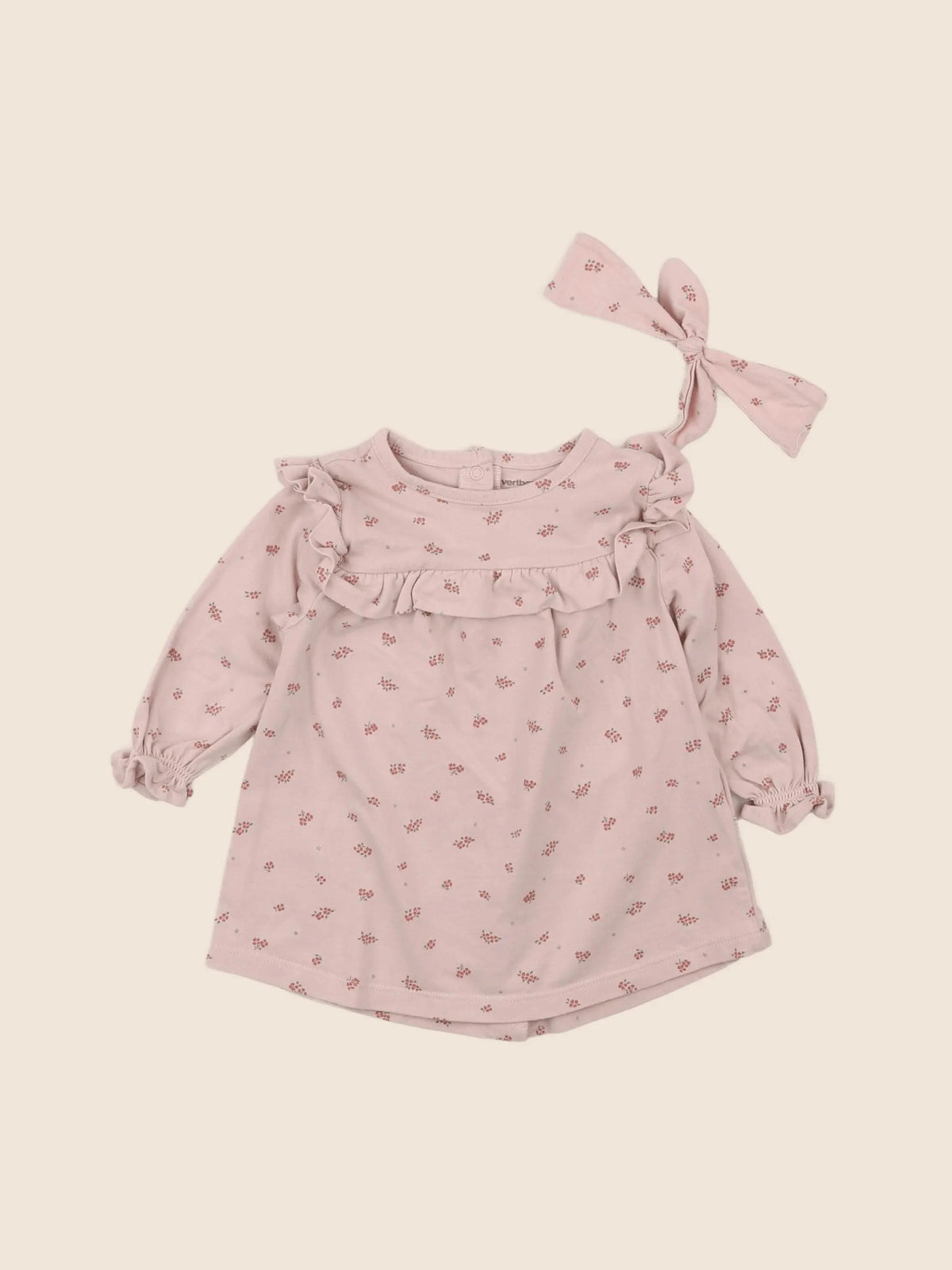 Vertbaudet - robe rose - 6 mois
