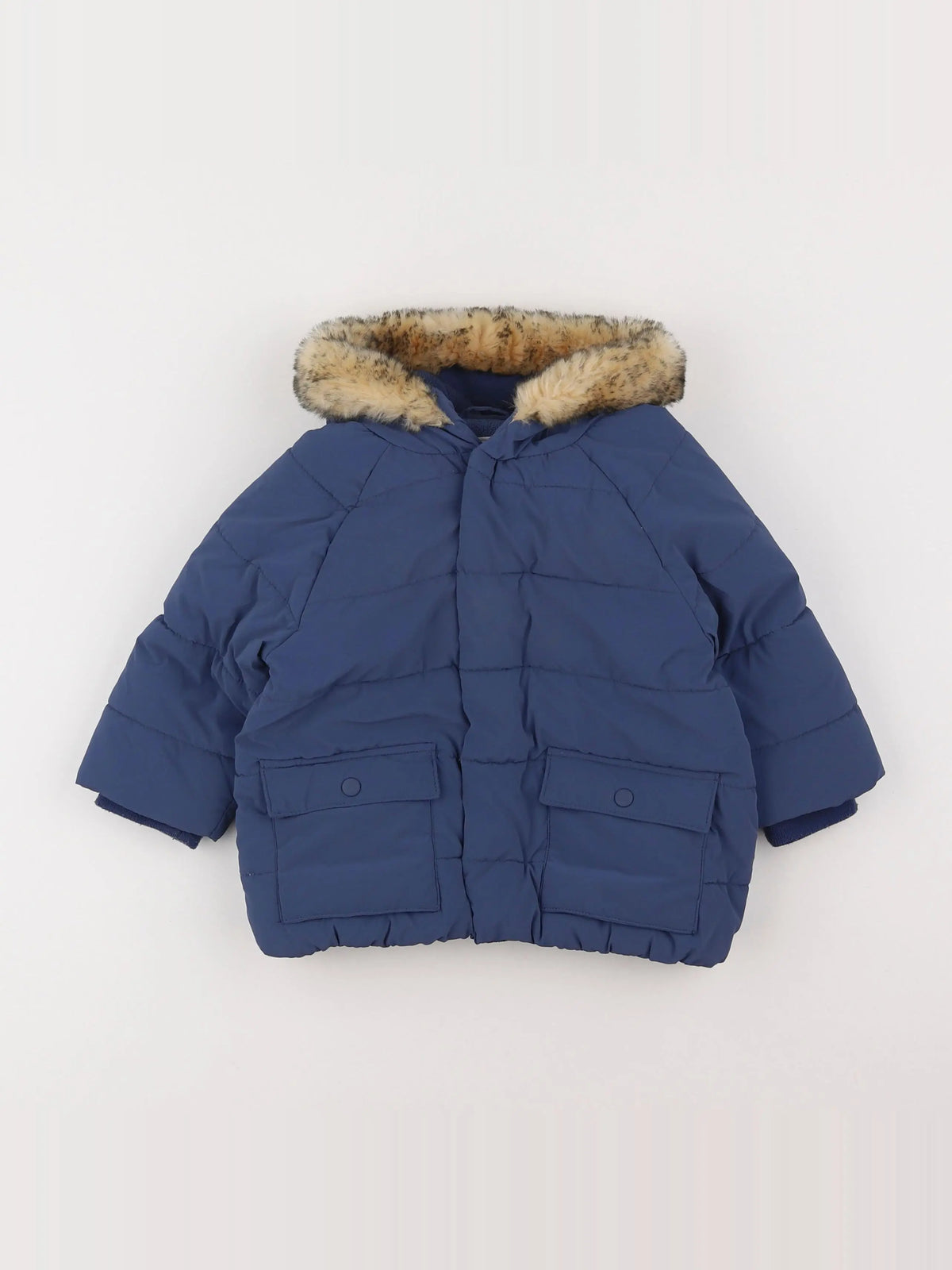 Vertbaudet - doudoune bleu - 18 mois