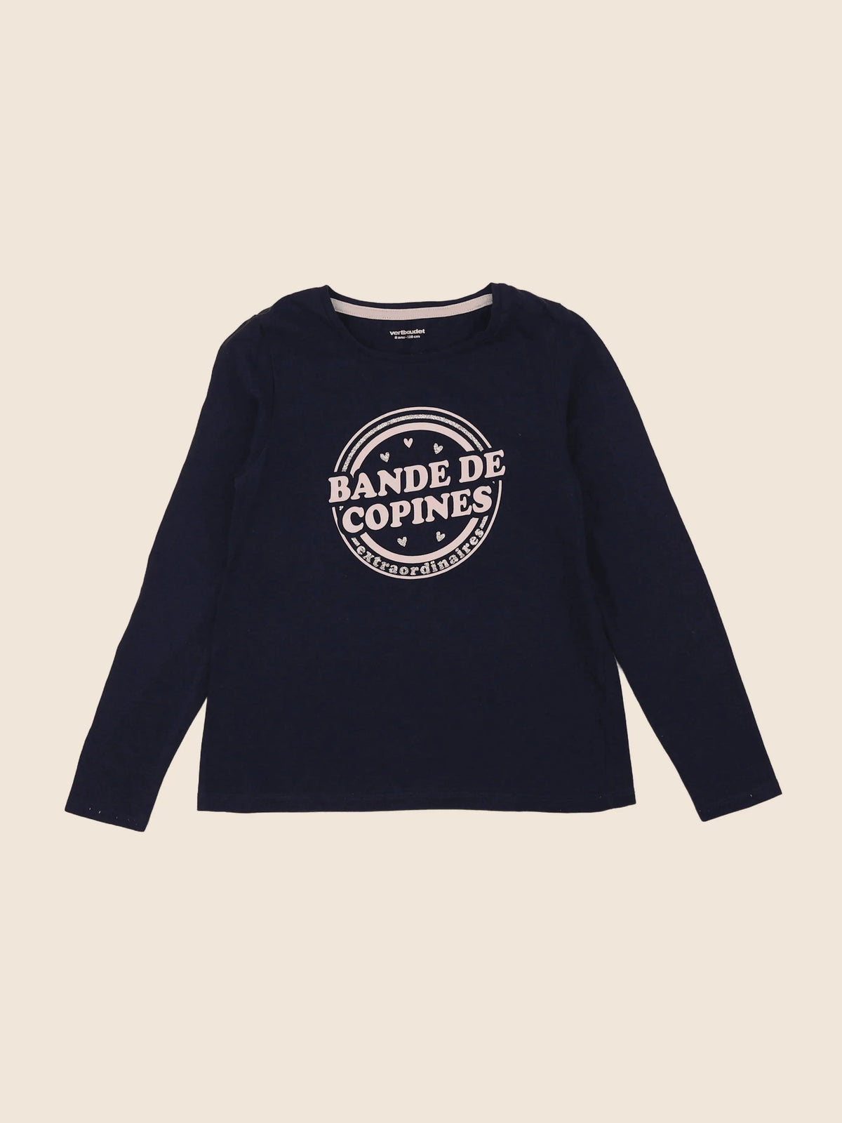 Vertbaudet - tee-shirt bleu - 8 ans