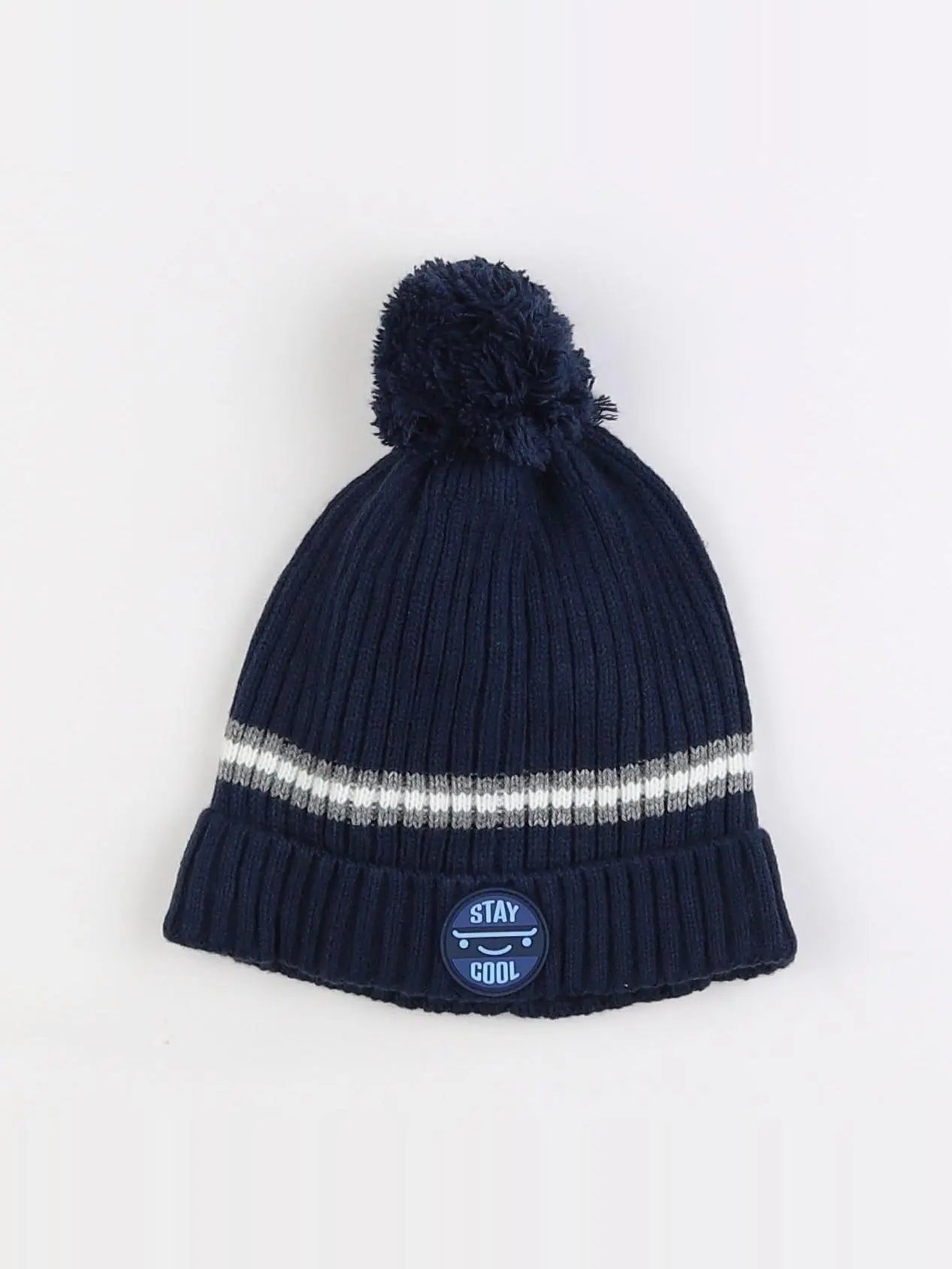 Vertbaudet - bonnet bleu - 12/14 ans