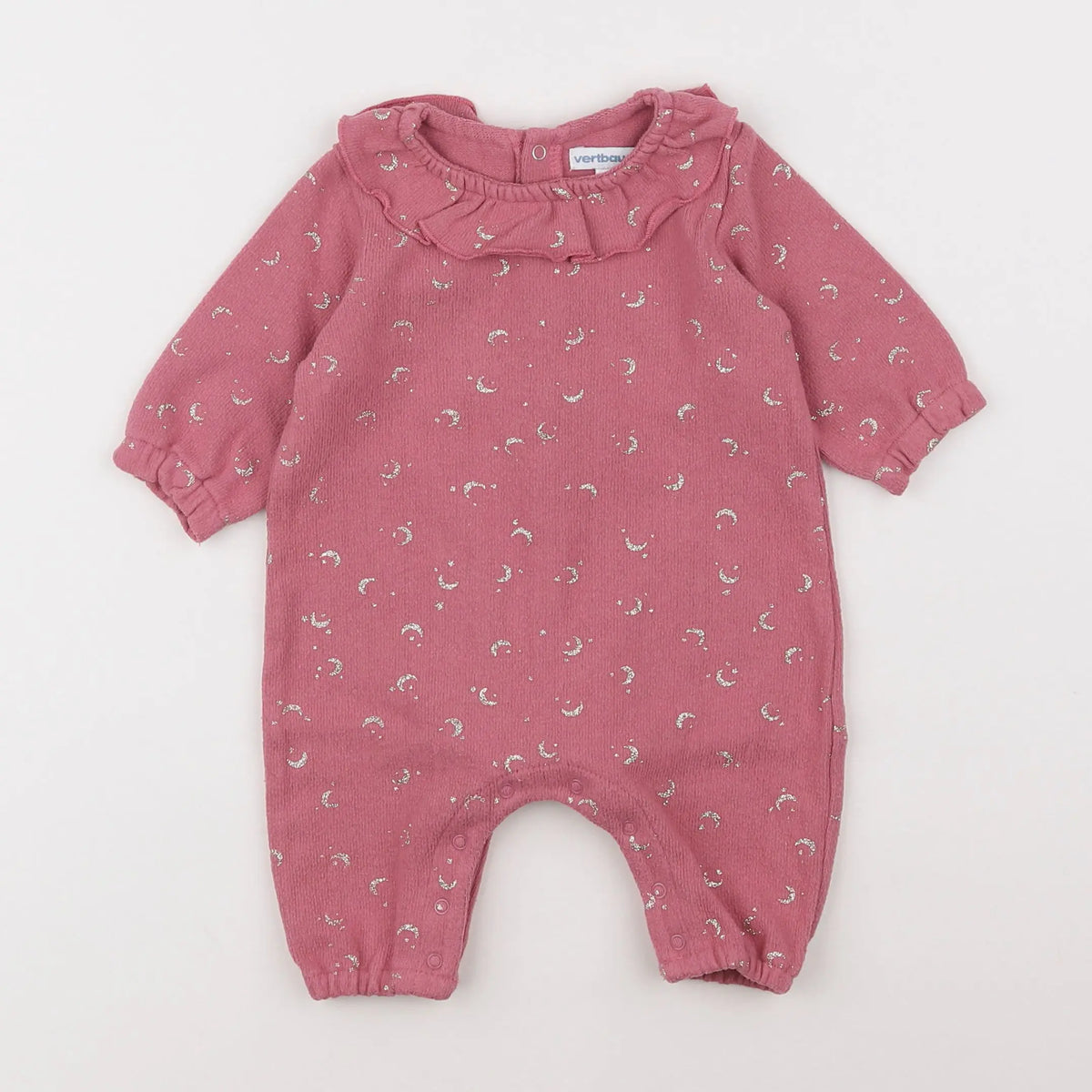 Vertbaudet - combinaison rose - 3 mois