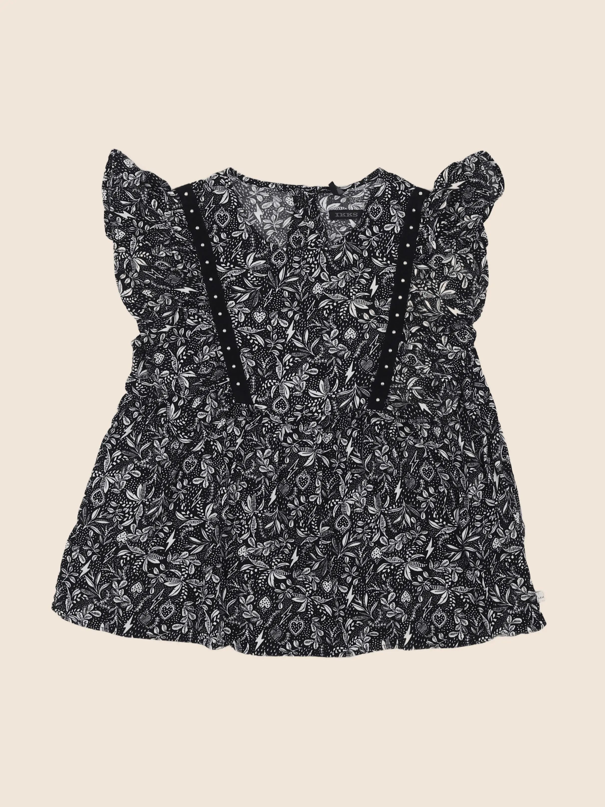 IKKS - blouse noir - 10 ans