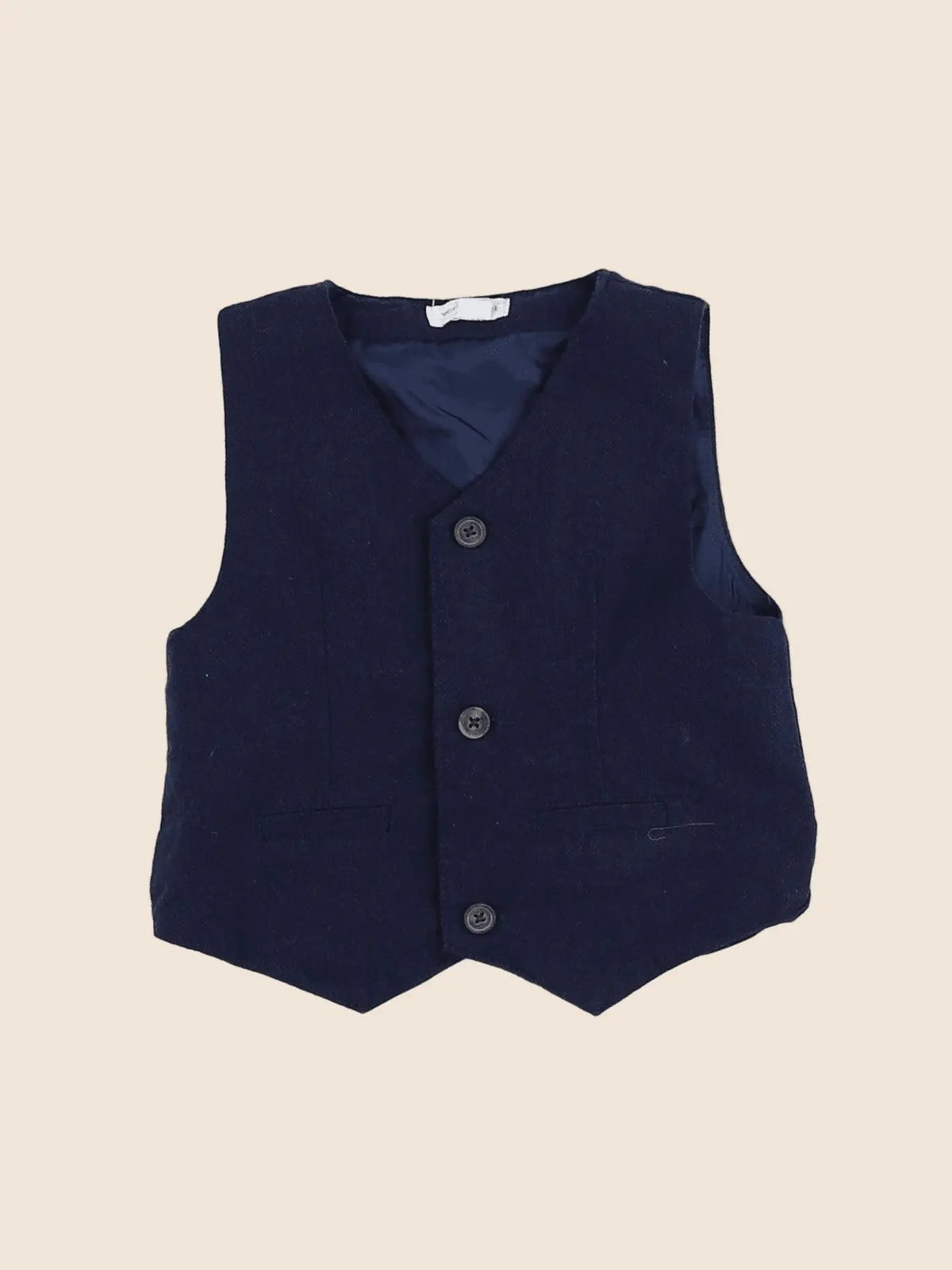 Vertbaudet - gilet bleu - 9 mois