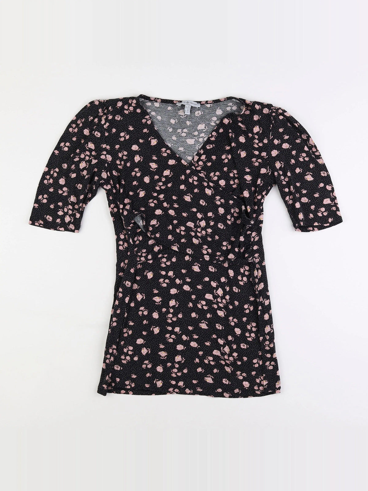 Envie de fraise - tee-shirt grossesse noir - 38 à 40