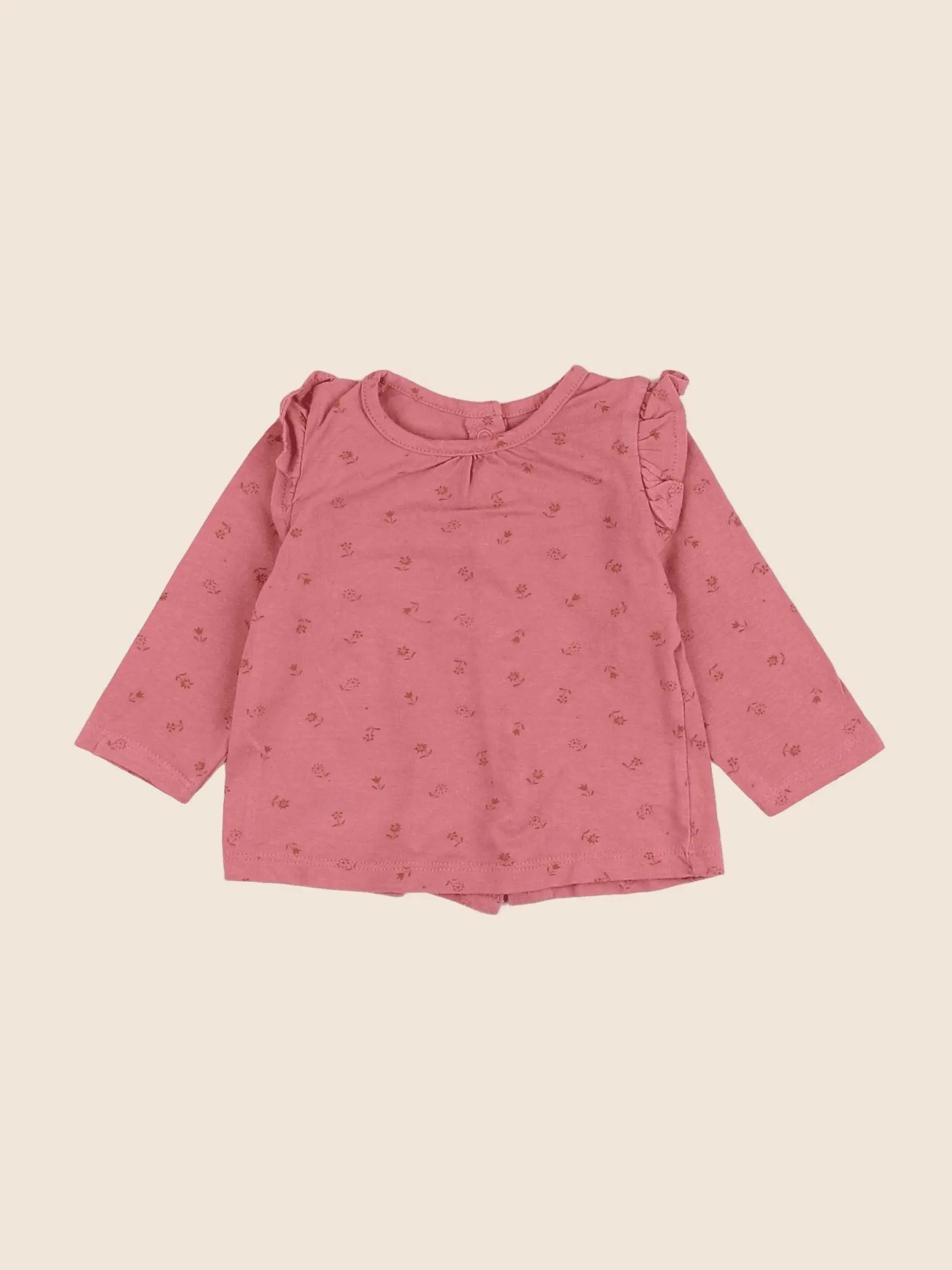Vertbaudet - tee-shirt rose - 3 mois