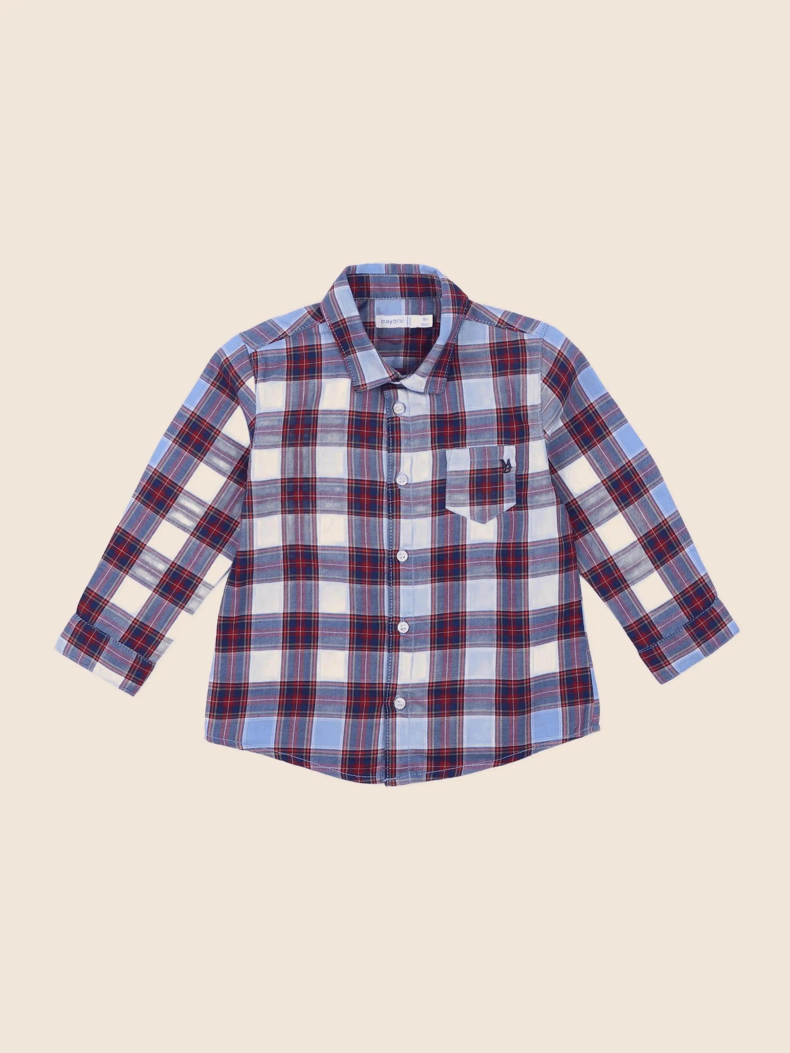 Mayoral - chemise multicolore - 18 mois