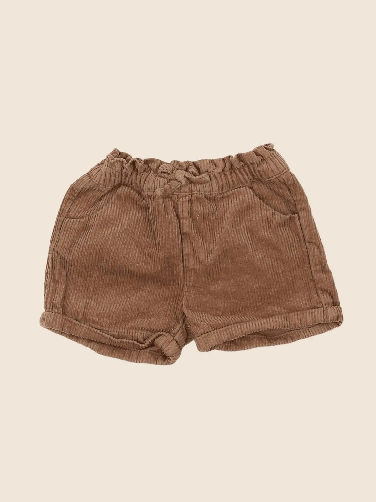 Vertbaudet - short marron - 12 mois