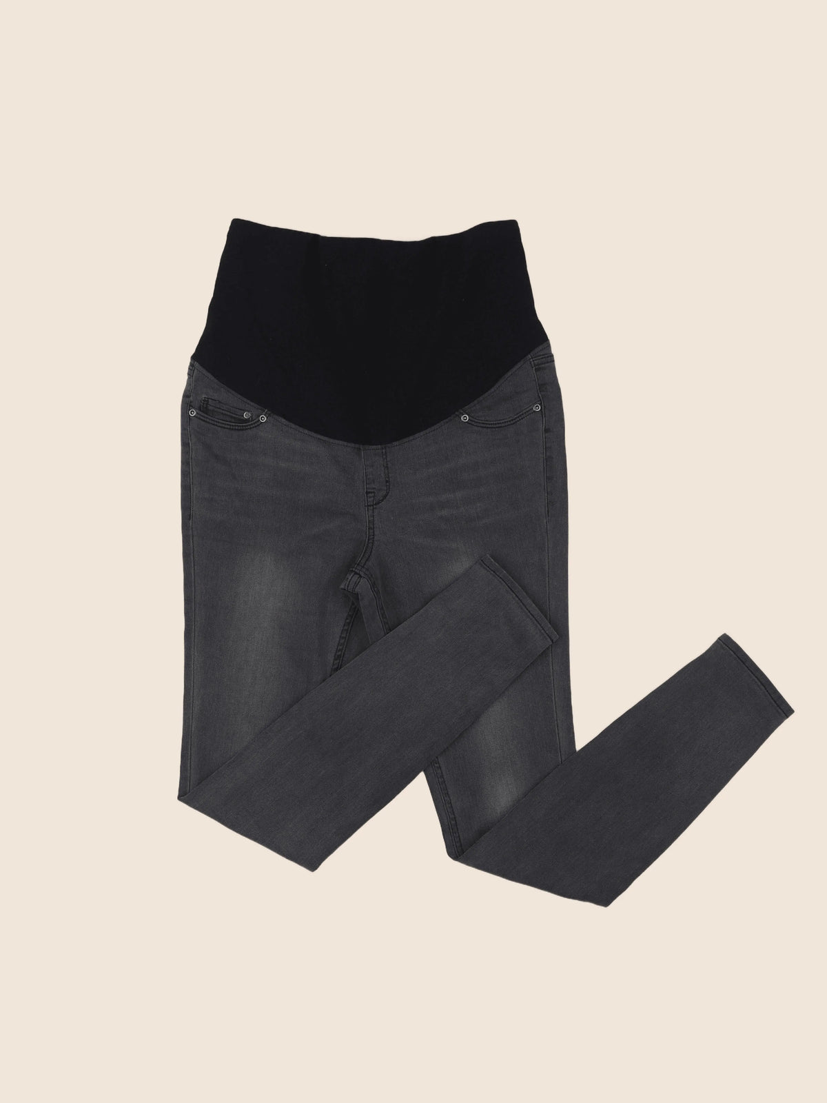 H&M - jean grossesse gris - 38