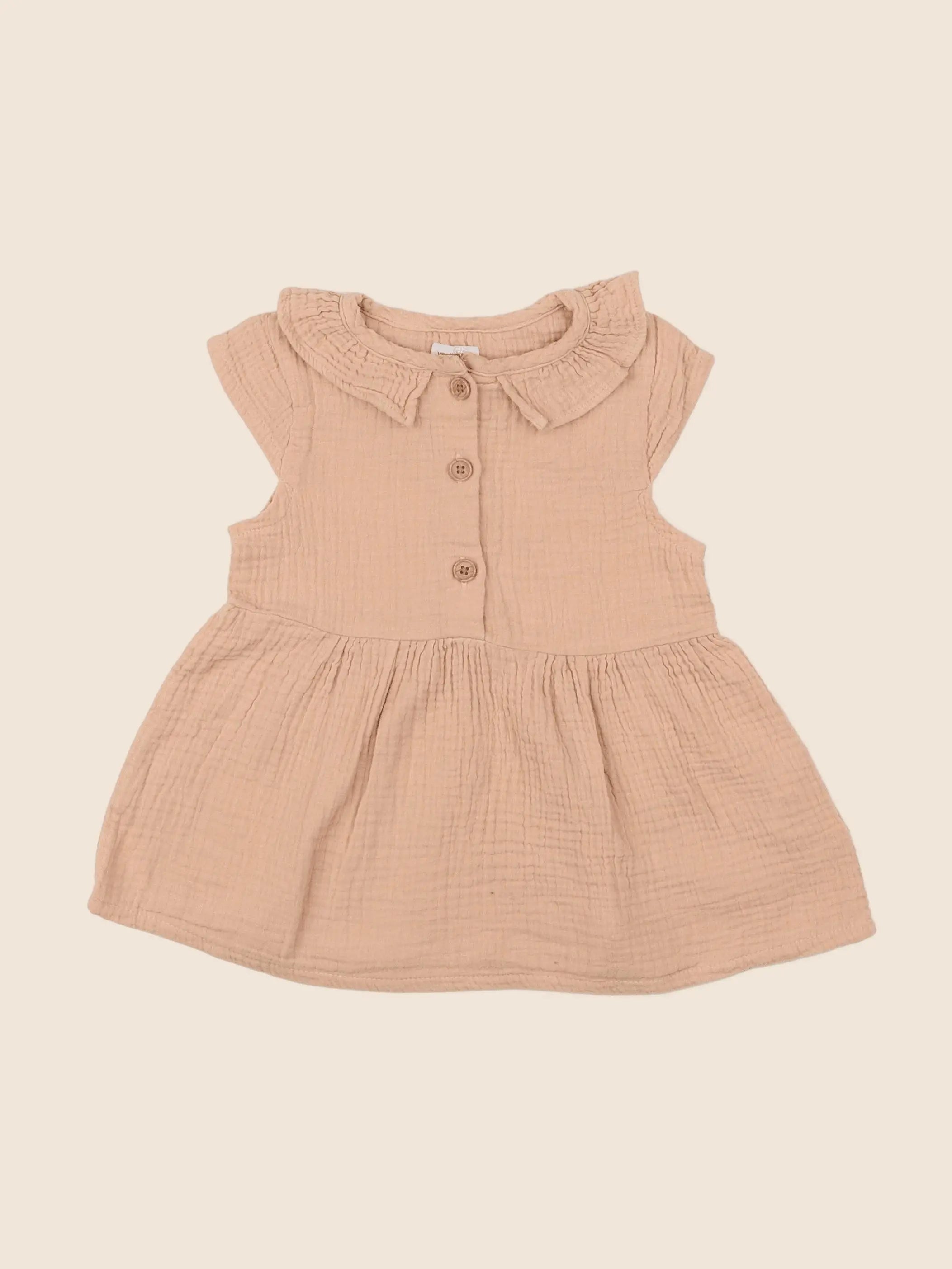 Vertbaudet - robe rose - 12 mois