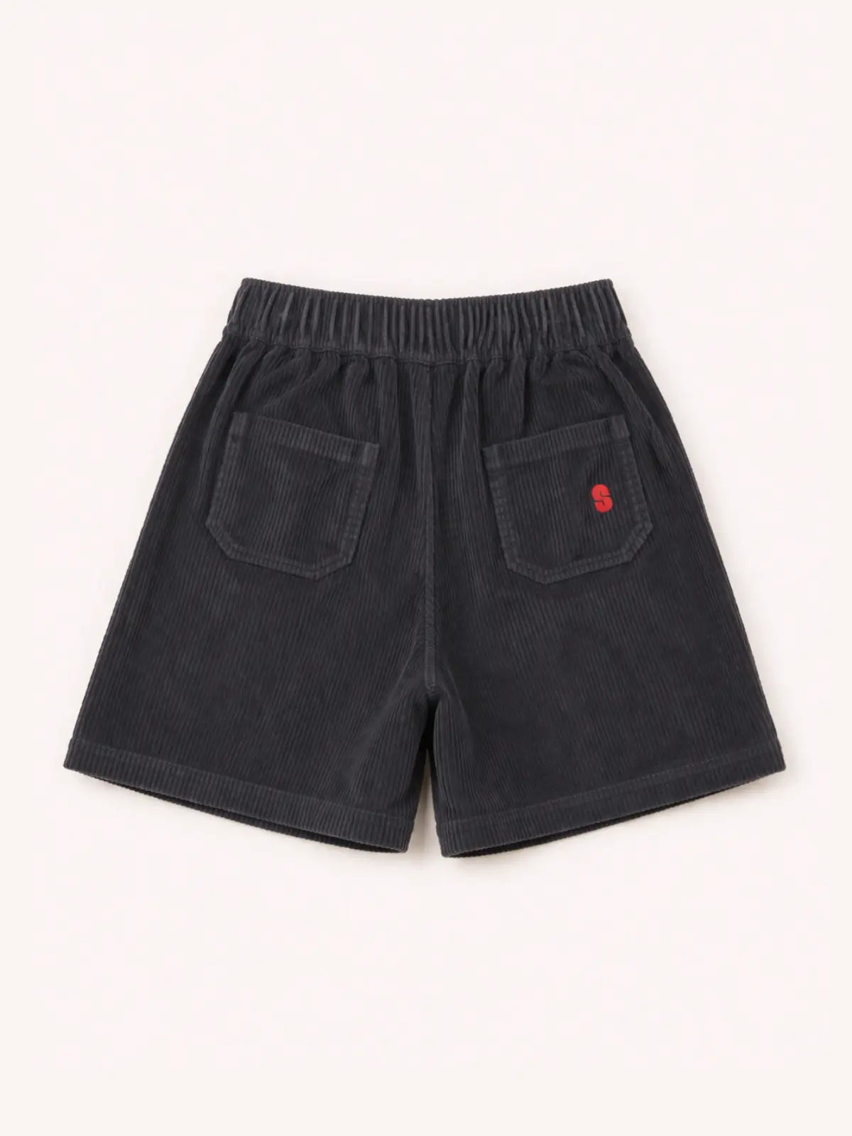 Le Bermuda velours Ardoise