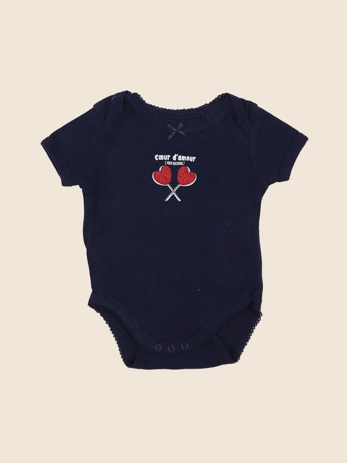 Vertbaudet - body bleu - 3 mois