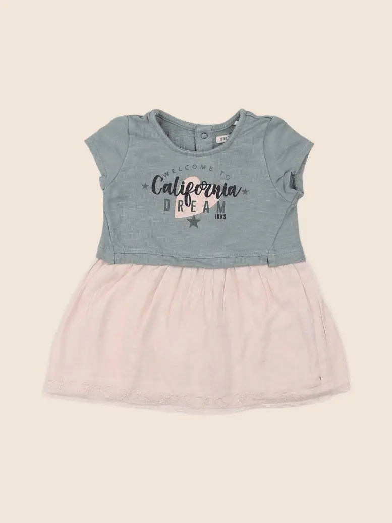 IKKS - robe gris - 12 mois