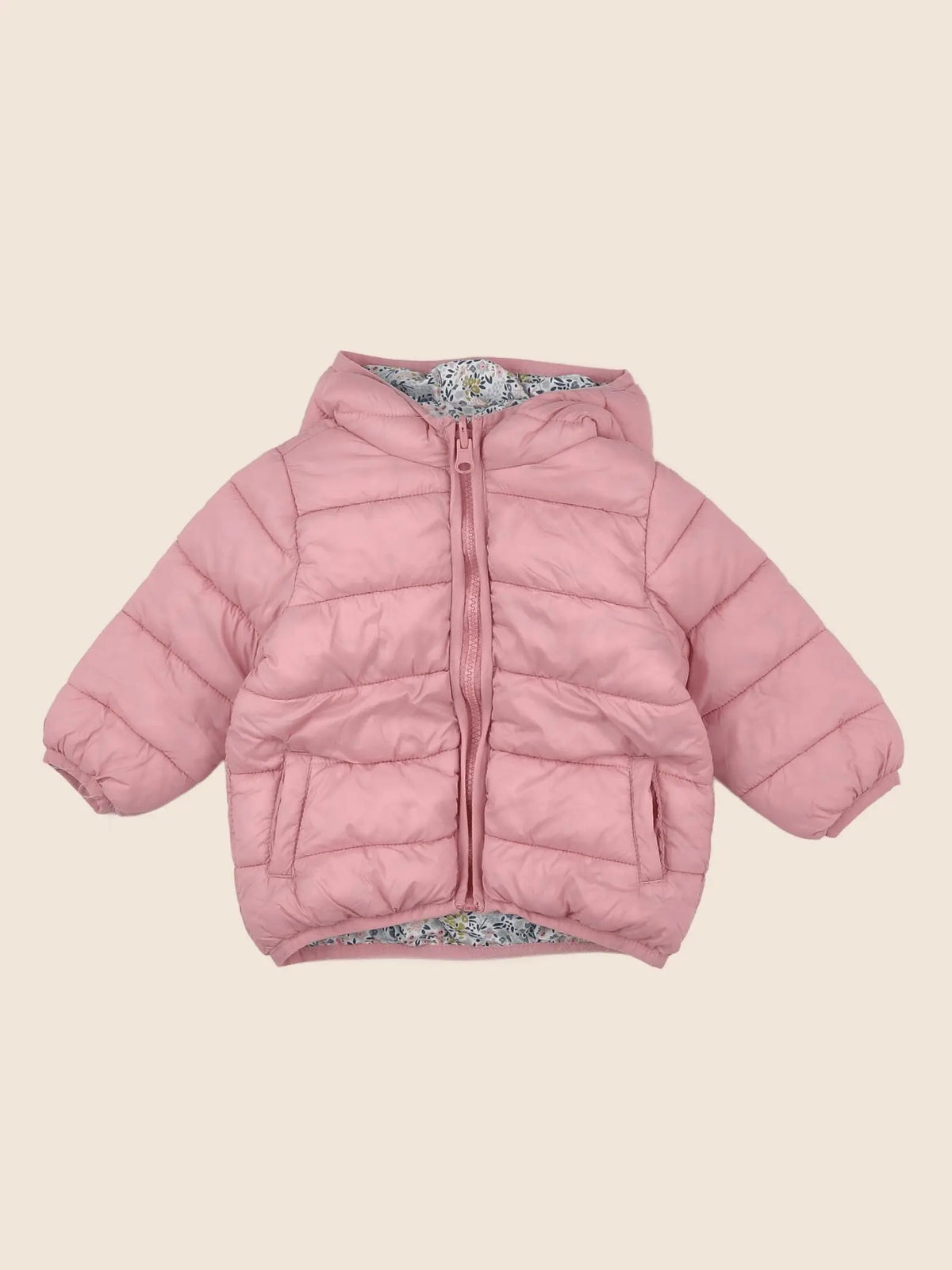 Vertbaudet - doudoune rose - 12 mois