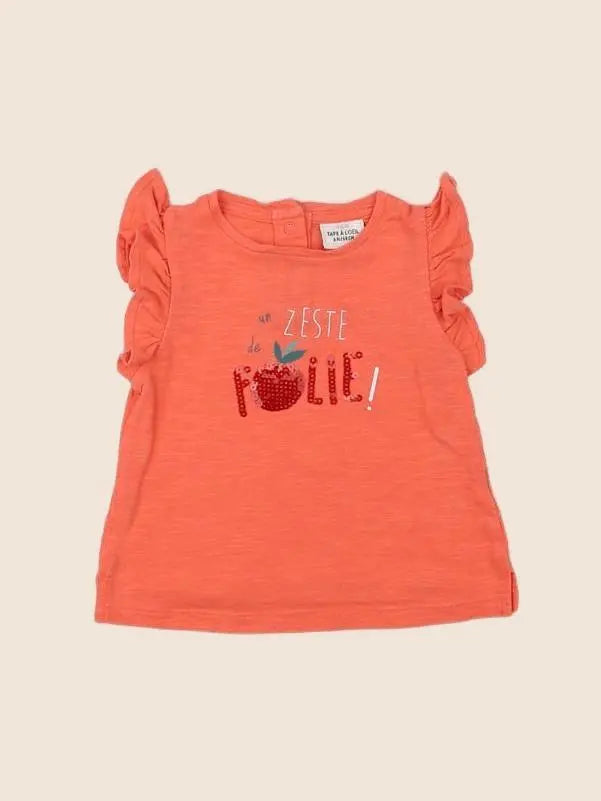 Tape à l'oeil - tee-shirt rose - 6 mois