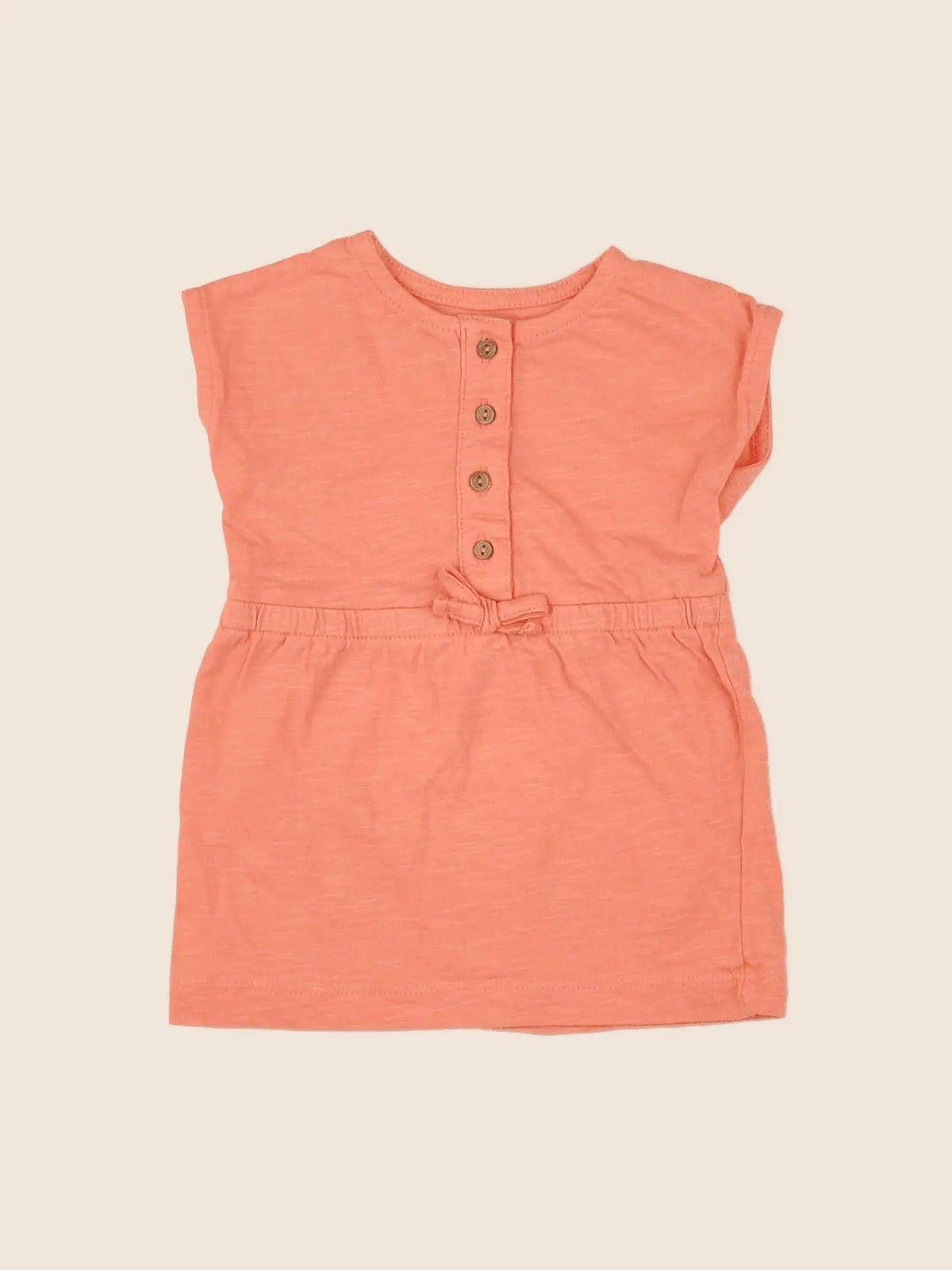 Vertbaudet - robe orange - 3 mois