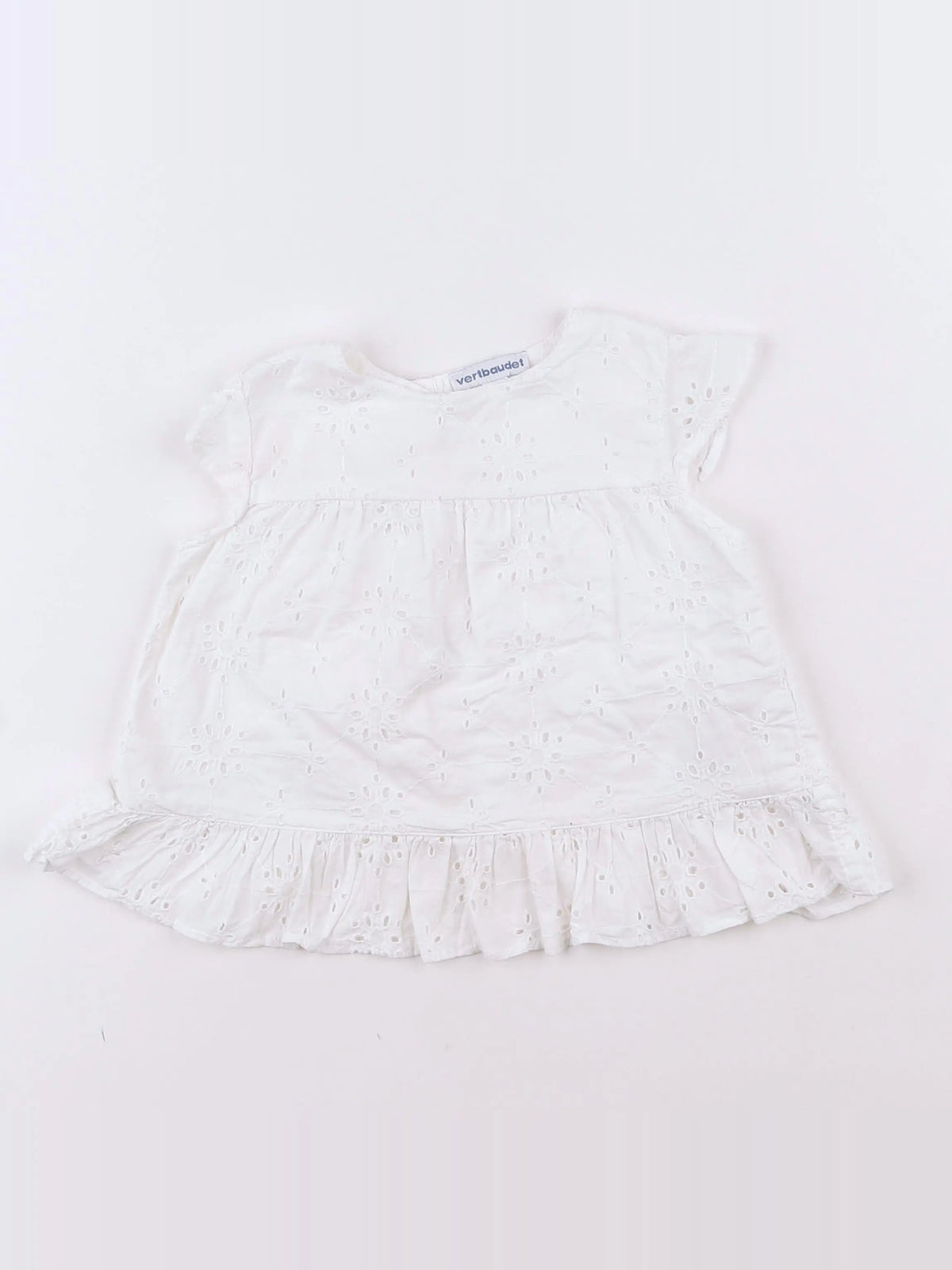 Vertbaudet - blouse blanc - 9 mois