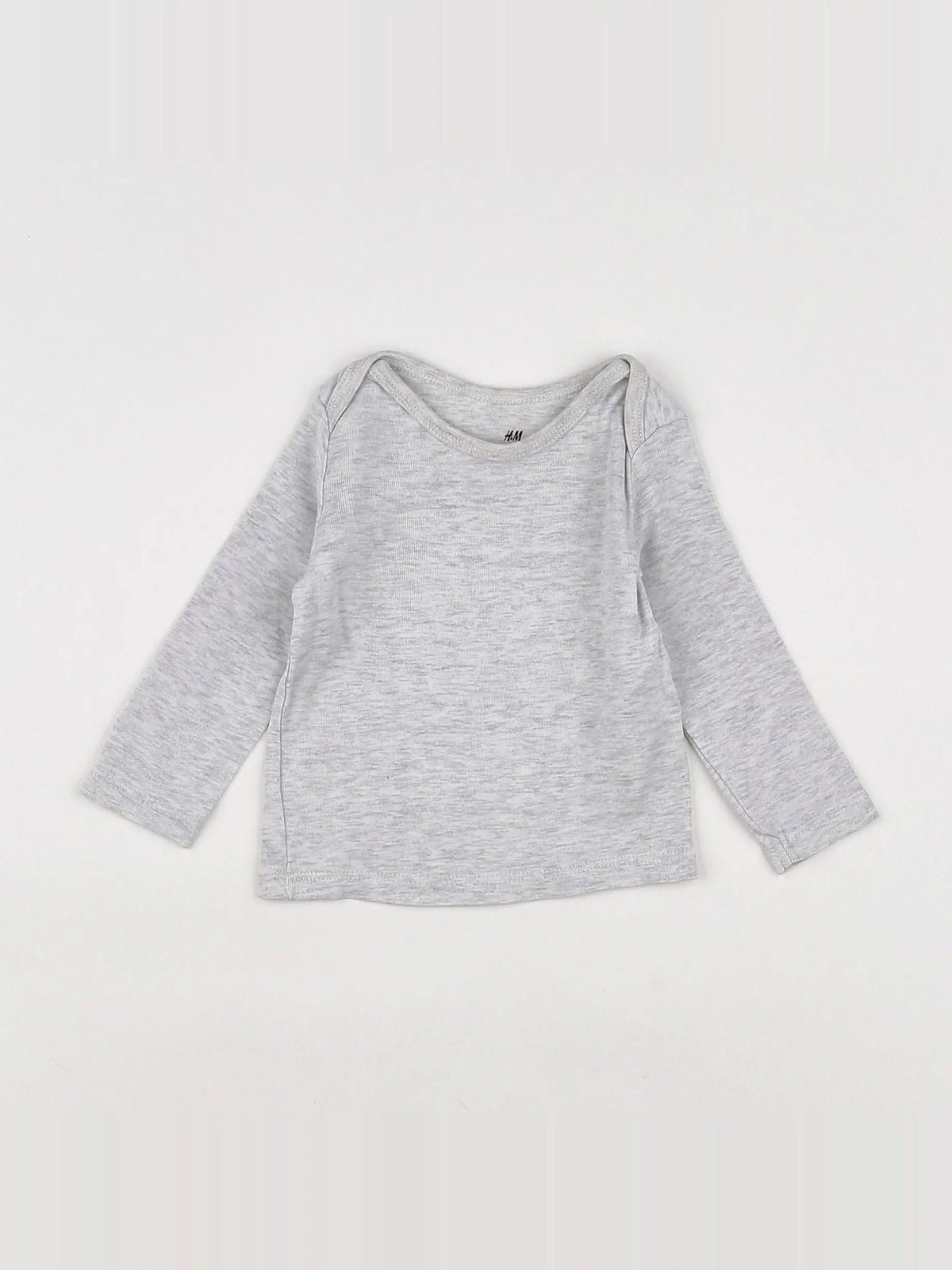 H&M - maillot de corps gris - 4/6 mois