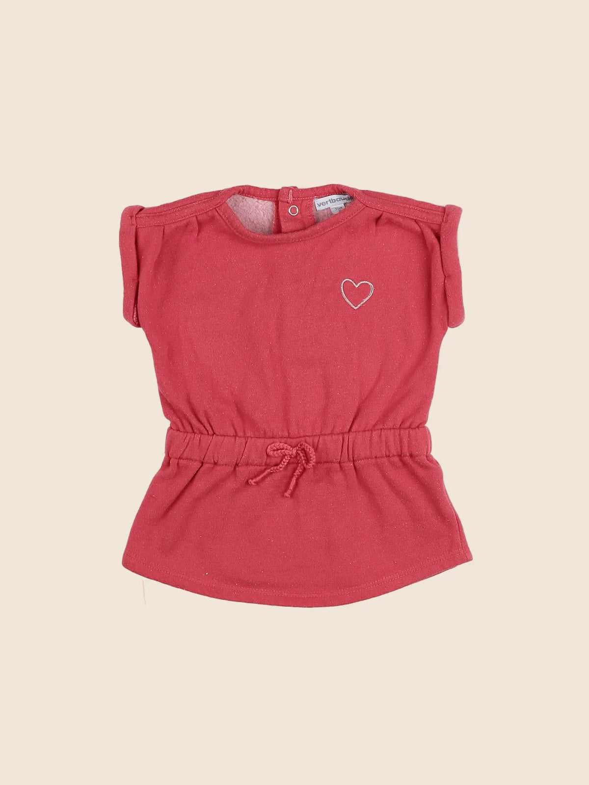Vertbaudet - robe rouge - 9 mois