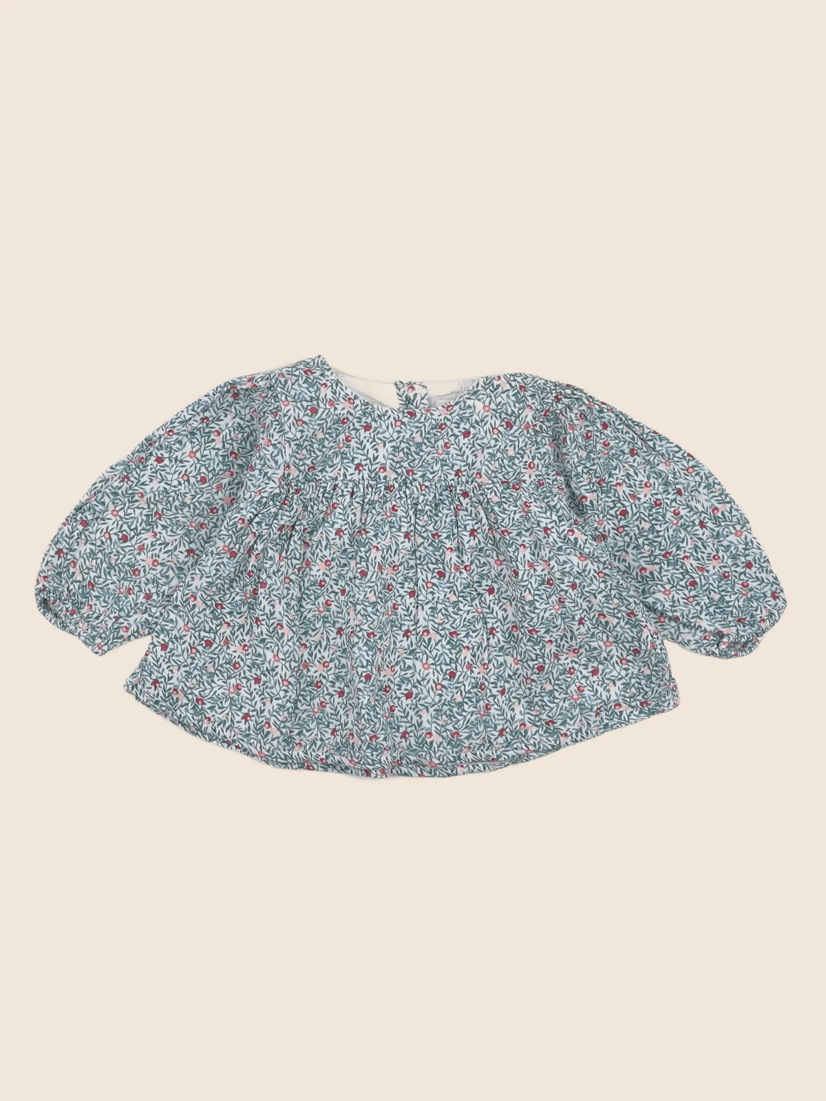 Vertbaudet - blouse vert, rose - 12 mois
