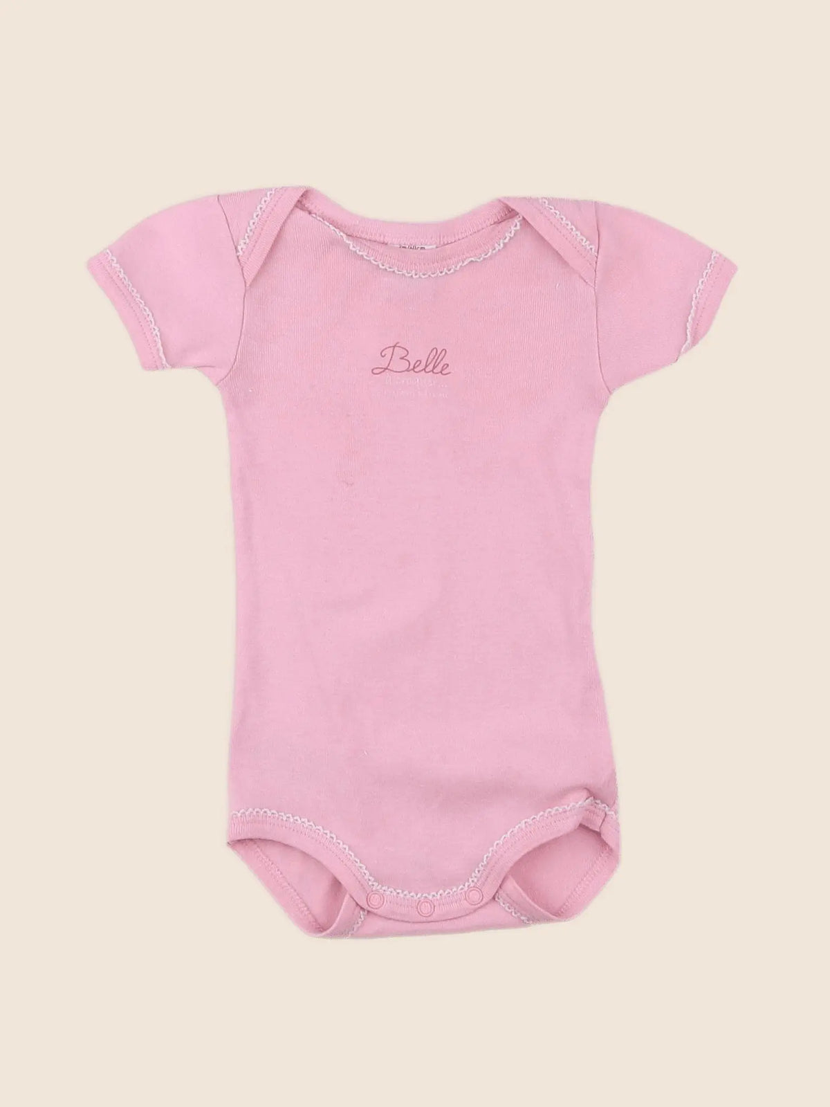 Petit Bateau - body rose - 3 mois