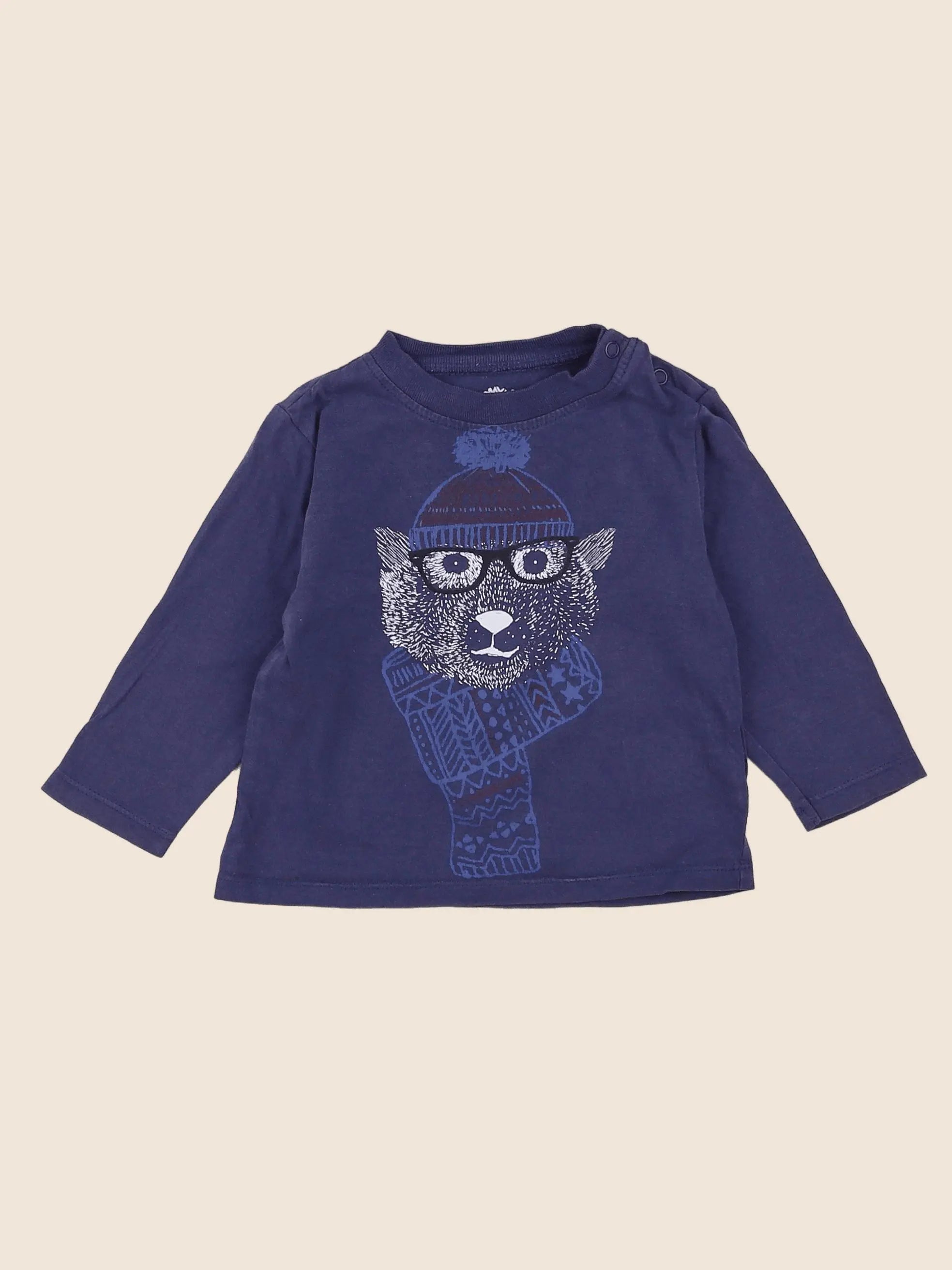 Timberland - tee-shirt bleu - 12 mois