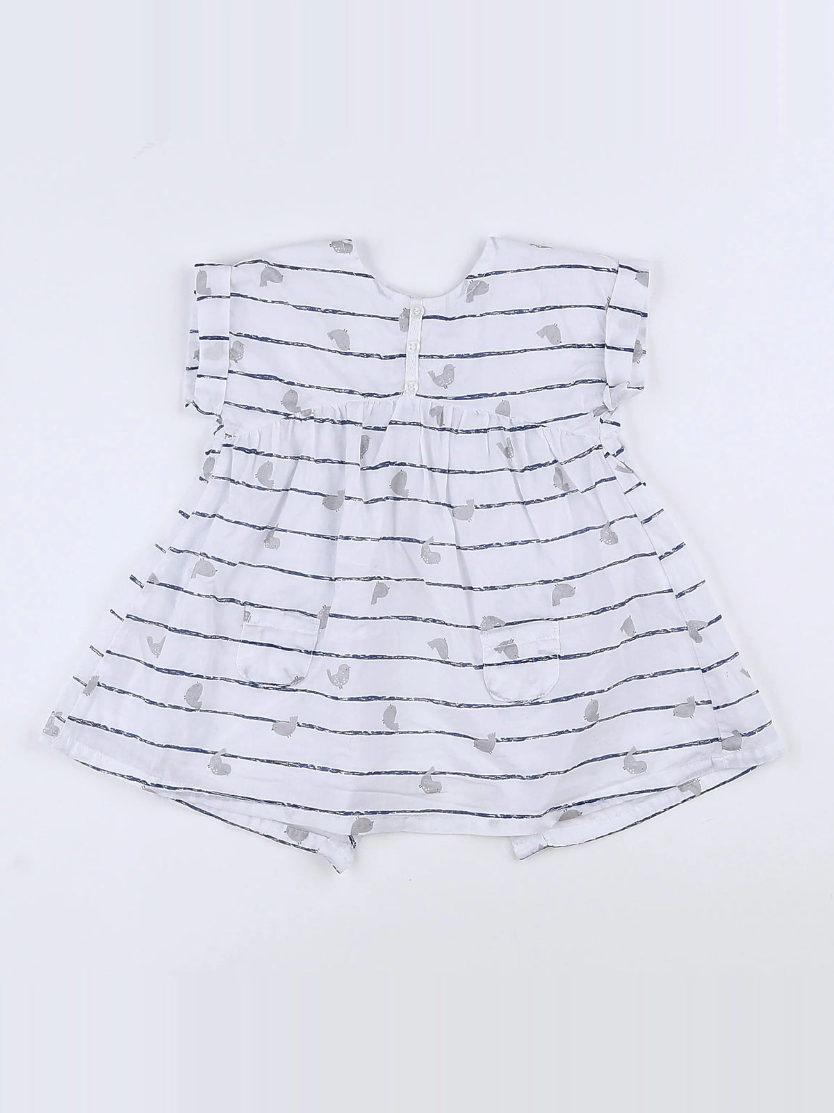 Vertbaudet - robe blanc - 9 mois