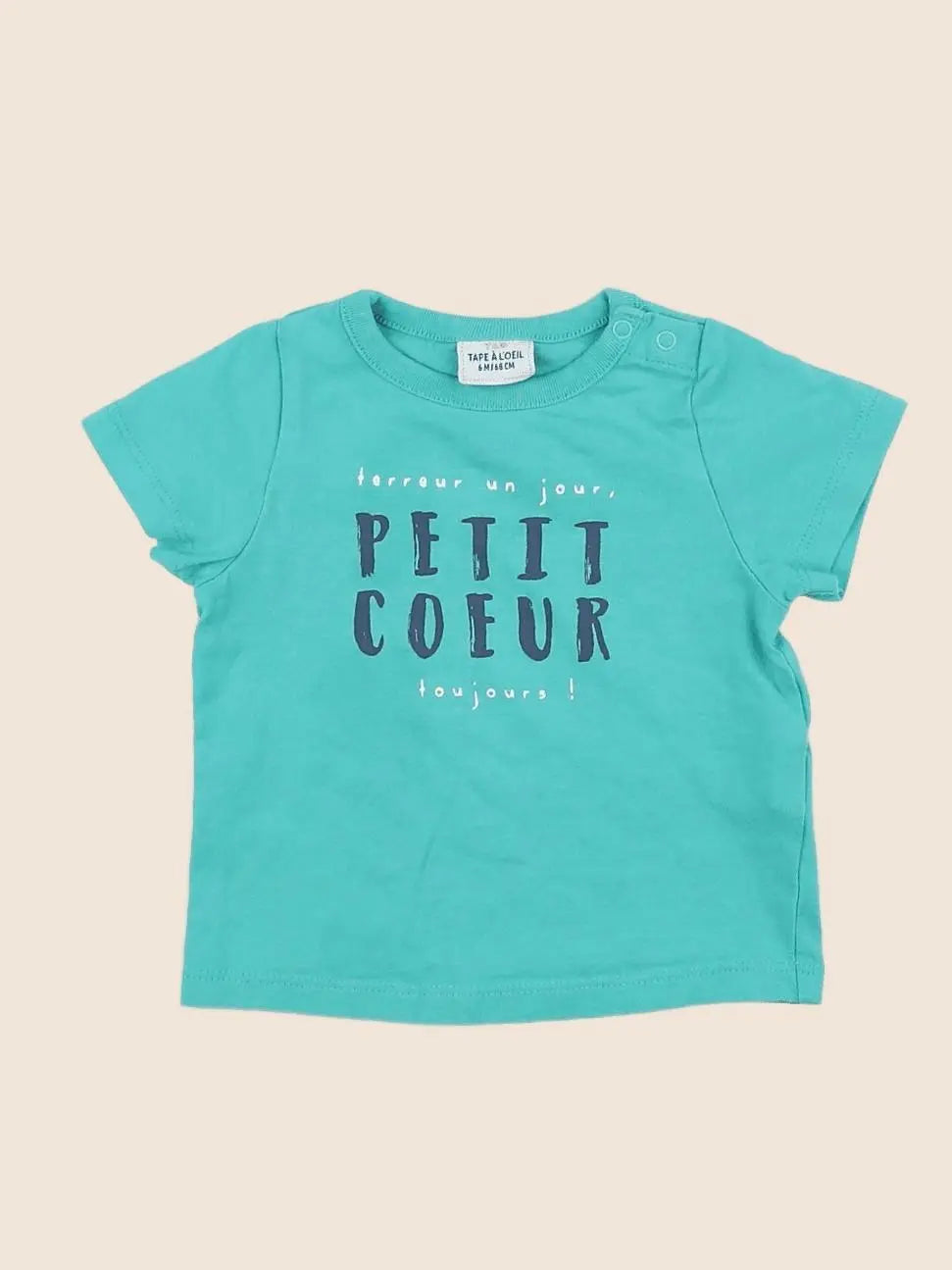 Tape à l'oeil - tee-shirt vert - 6 mois