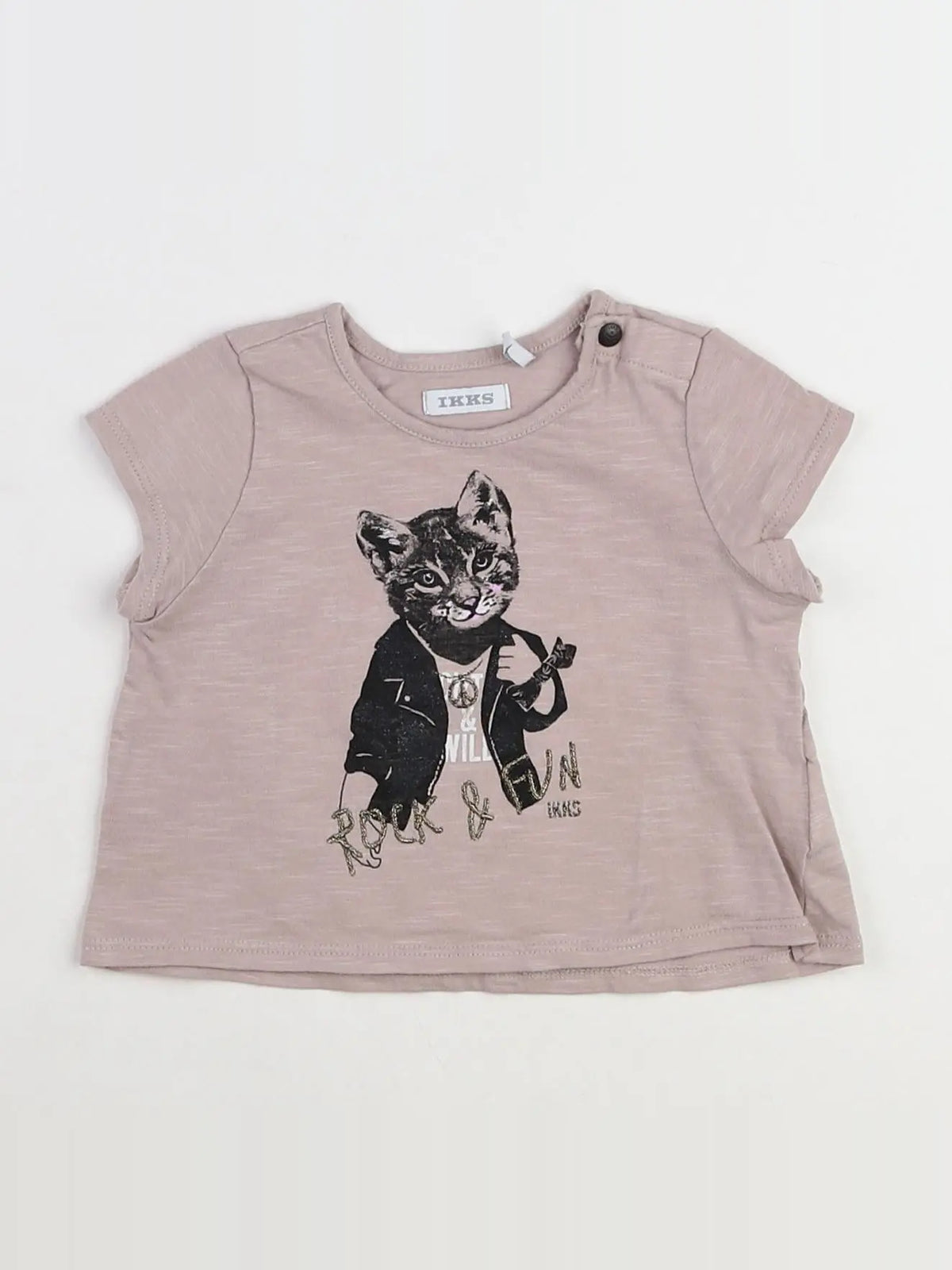 IKKS - tee-shirt marron - 12 mois