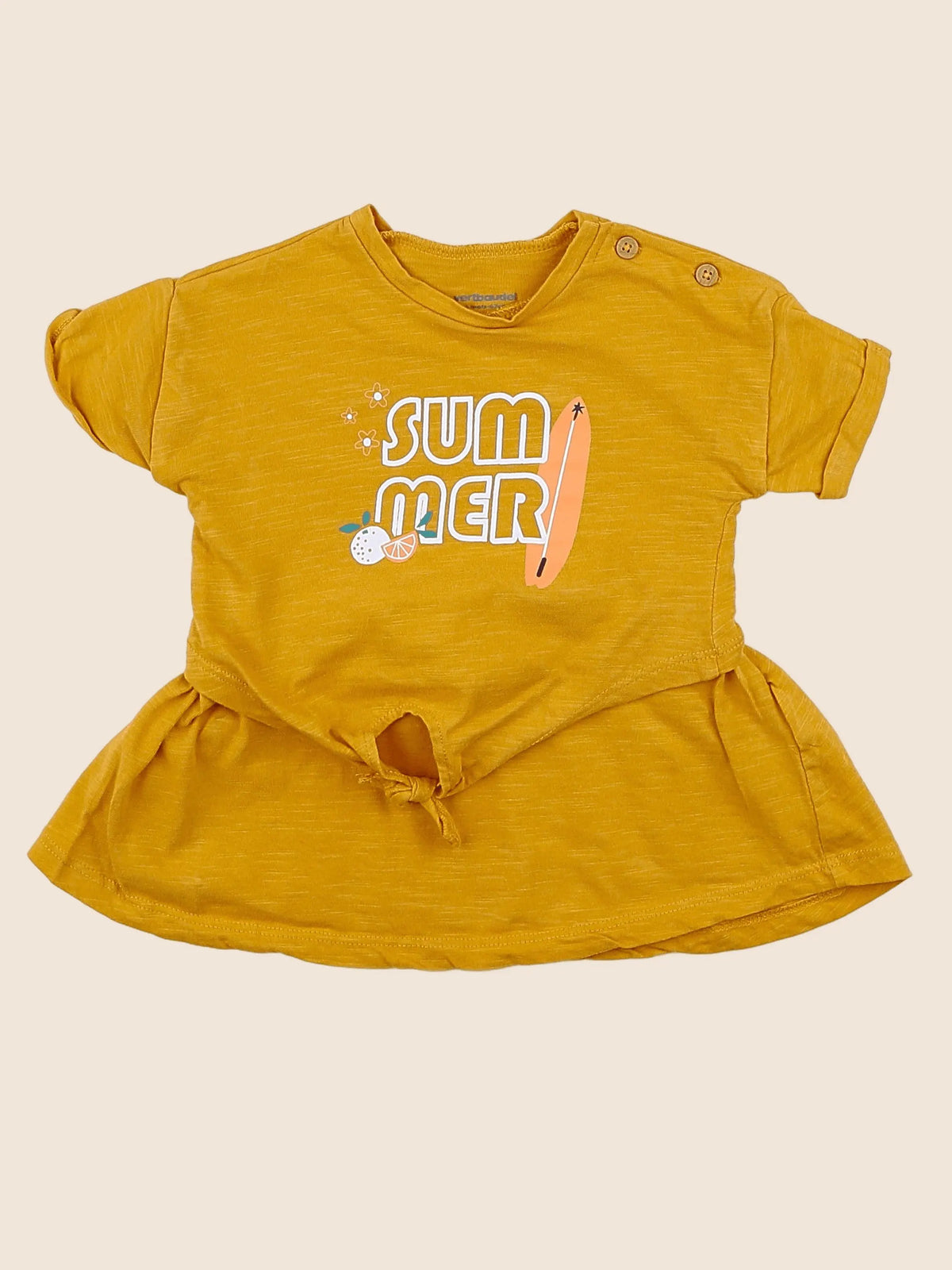 Vertbaudet - robe jaune - 6 mois